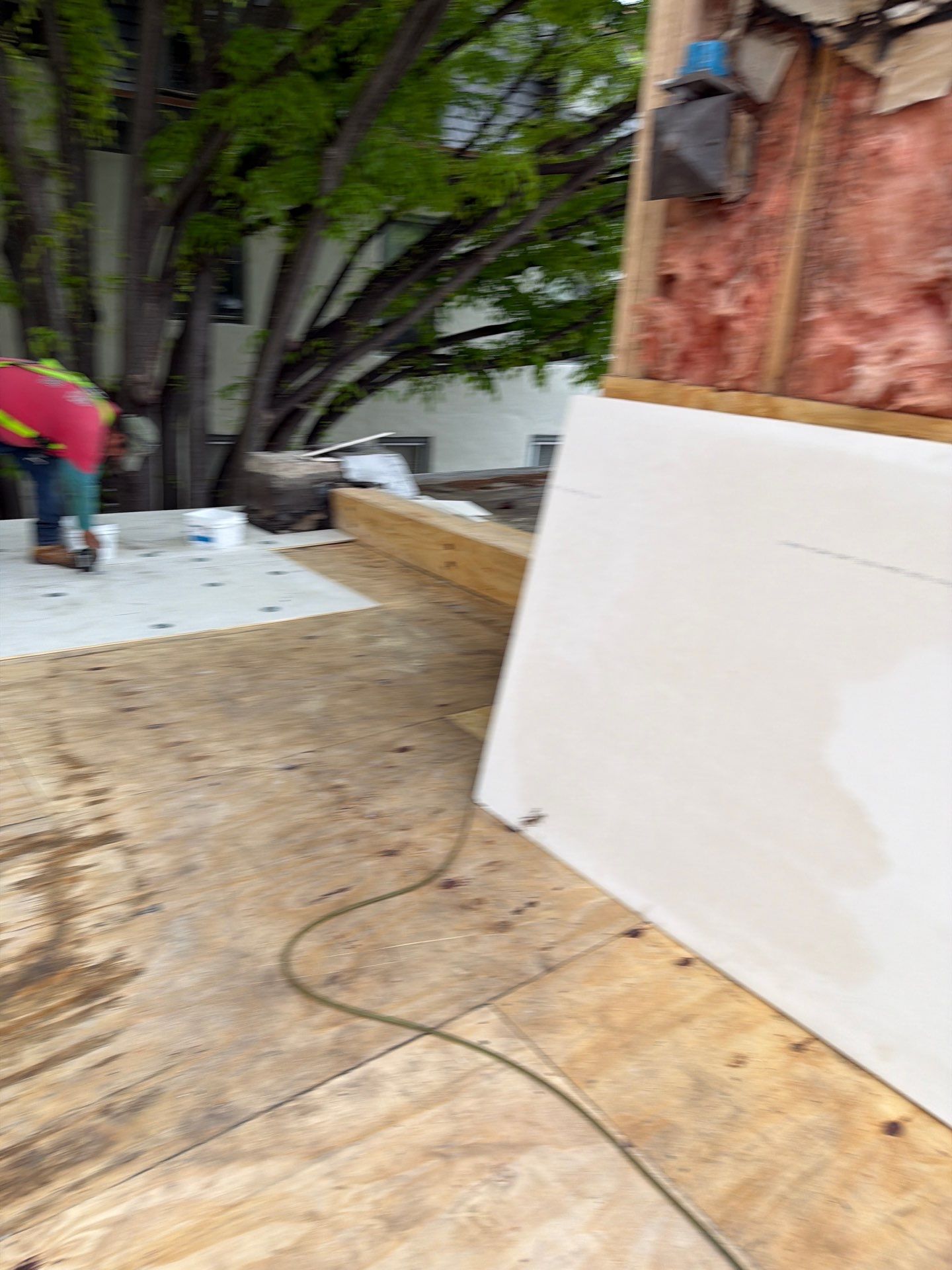 Roof Replacement and Custom Trex Roof Top Deck Project in Philadelphia, Pennsylvania by Philadelphia Quality Roofing