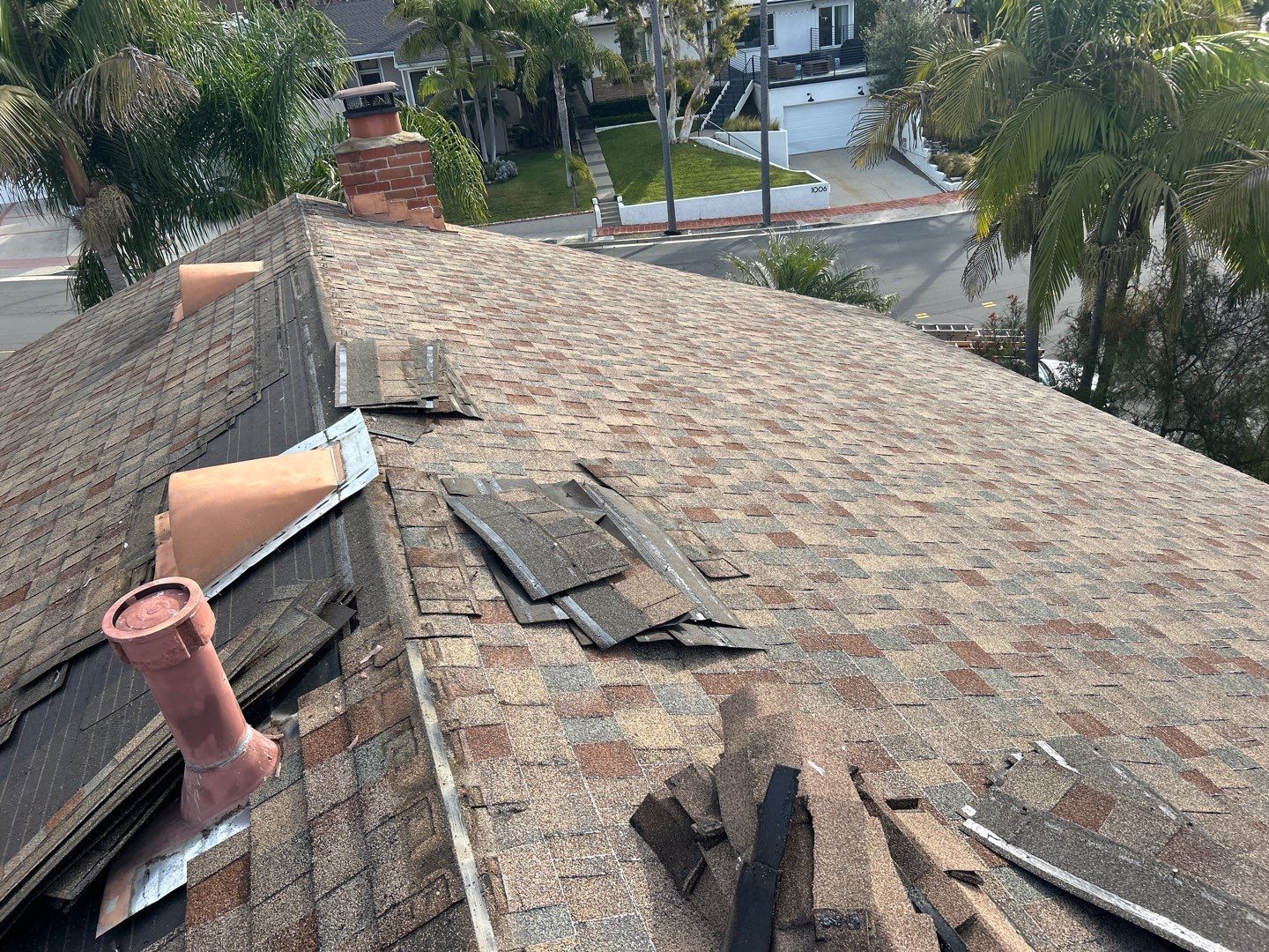 Complete Architectural Shingle Roof Replacement in San Clemente by Reliable Roofing San Diego Inc.