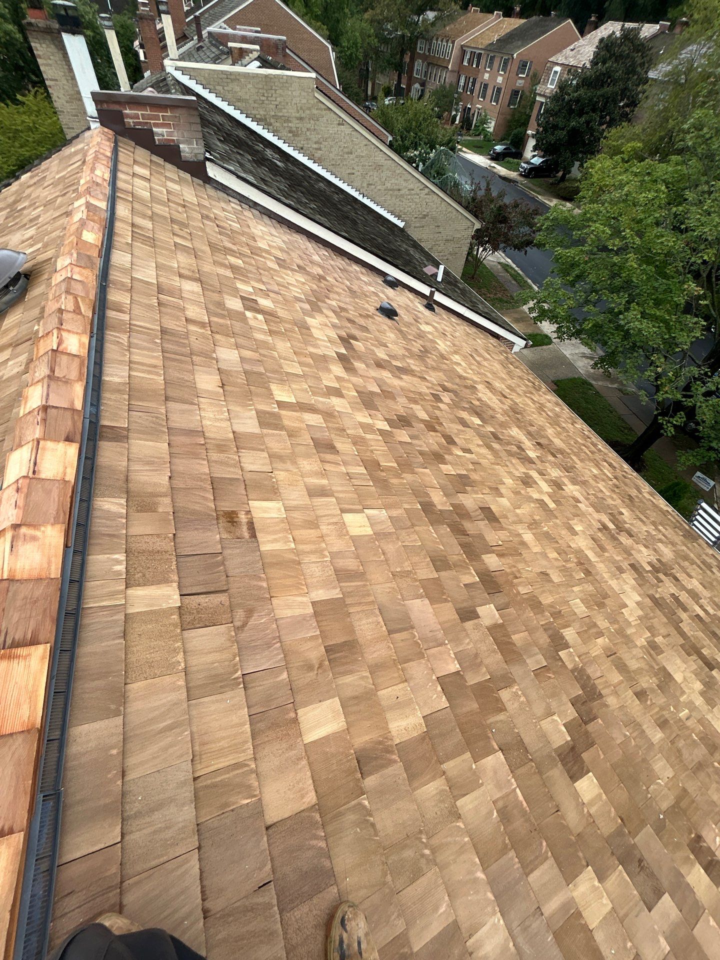 Arlington: Residential Roof Replacement with Perfection CCA-Treated Cedar Shakes by RM Banning, Inc.