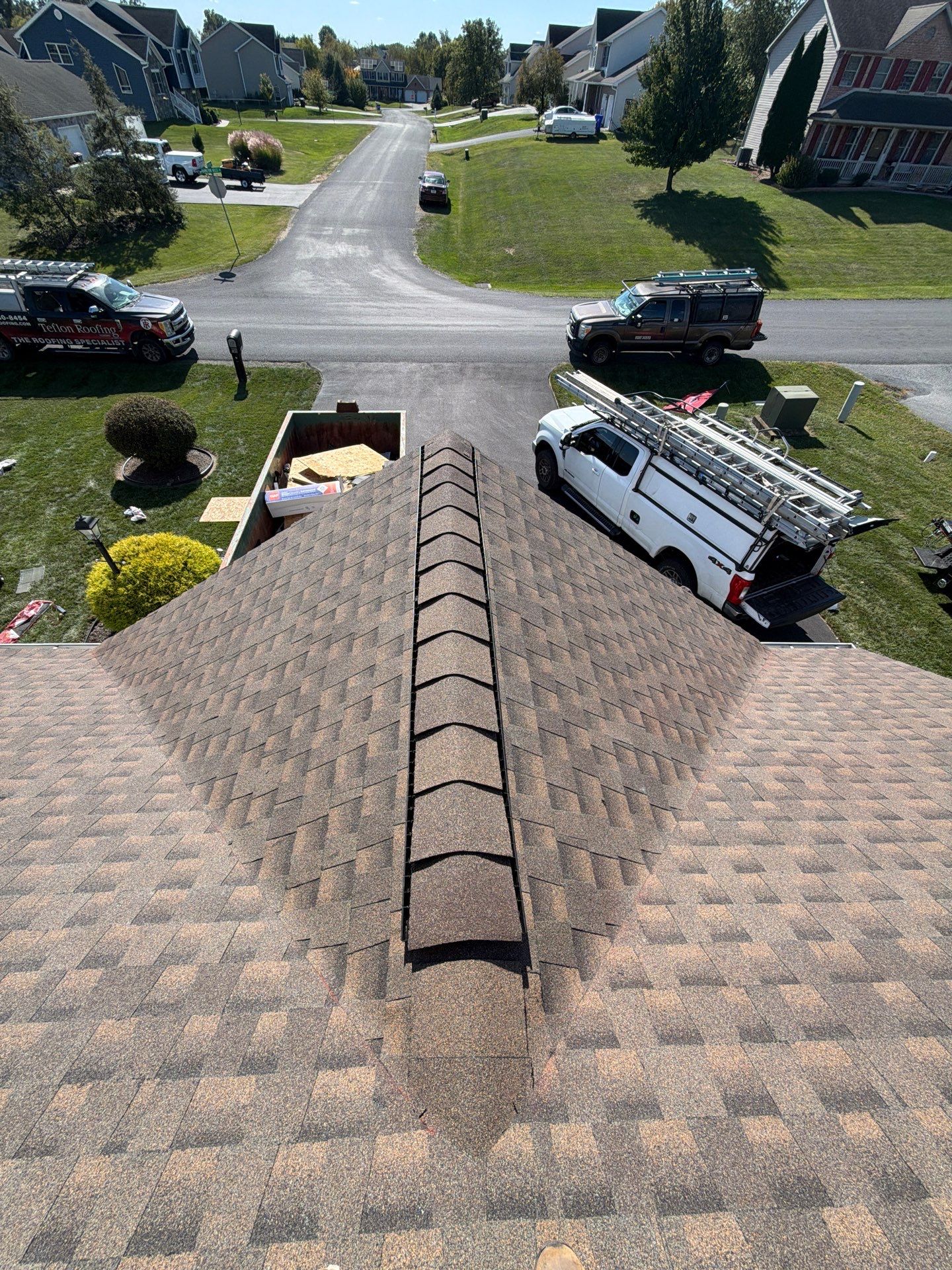 Residential Roof Installation Featuring GAF Timberline HD Shingles in Chambersburg by Teflon Roofing
