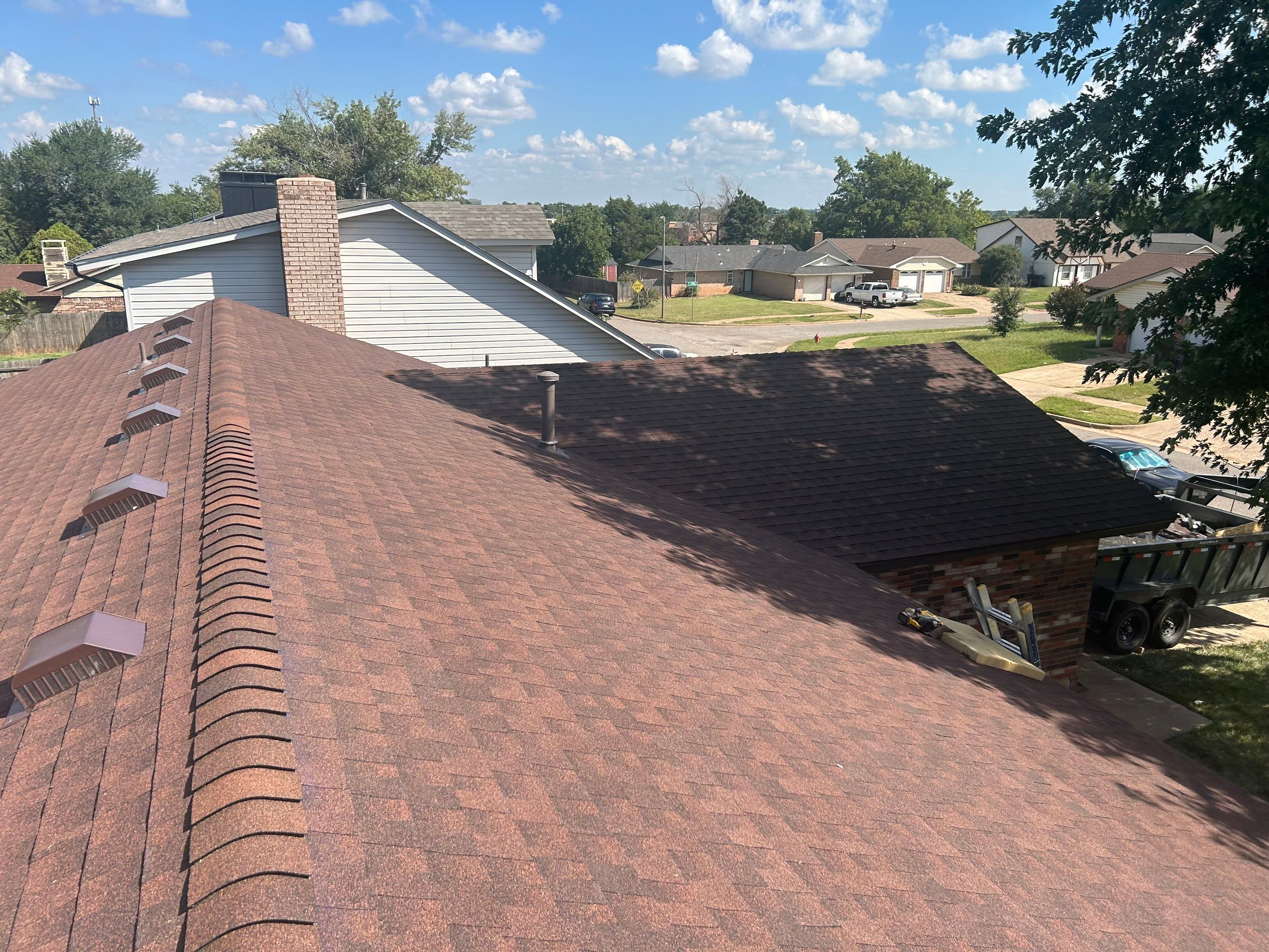 Roof Replacement and Gutter Installation in Oklahoma City, OK by McCann's Roofing and Construction
