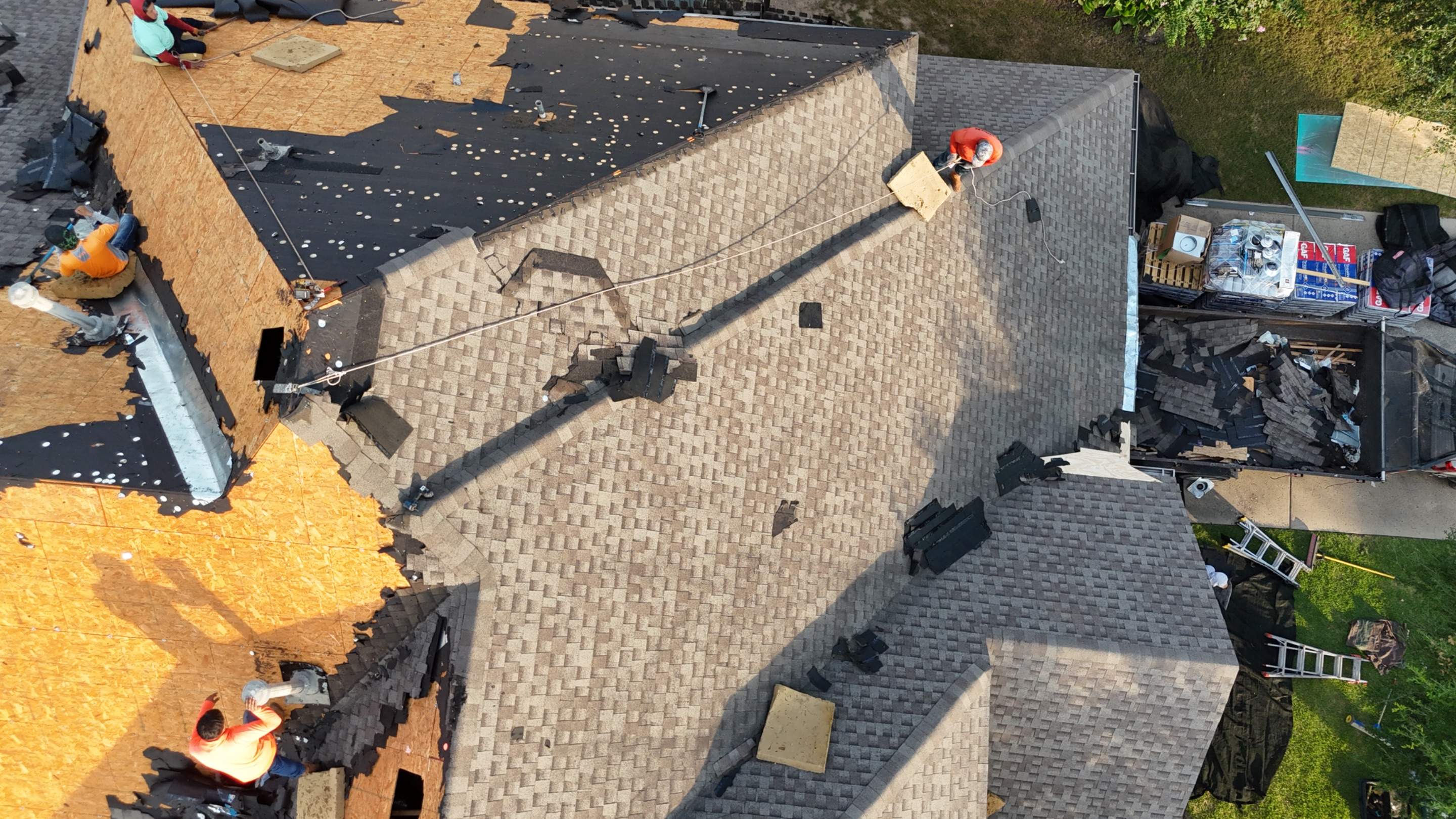 Austin Residential Roof Installation with GAF Shingles and Radiant Barrier by RoofsOnly.com