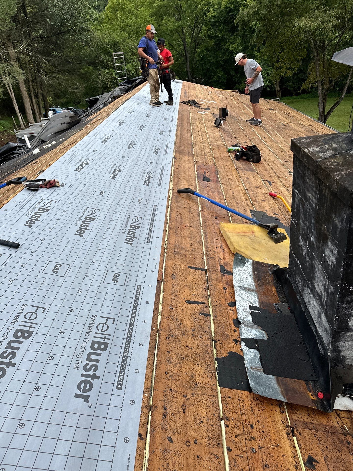 Residential Roofing Installation using GAF Timberline HDZ by Rainstoppers Roofing