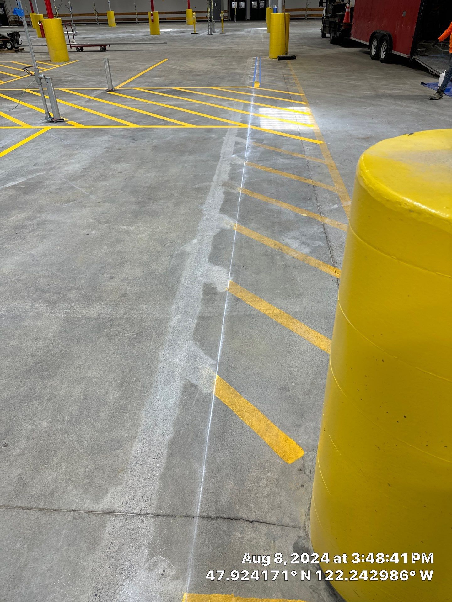 USPS Asphalt Patch Repair, Indoor Parking Lot Sandblast, Outdoor Parking Lot Sealcoating & Indoor/Outdoor Parking Lot Striping  by Jireh Asphalt & Concrete Inc 