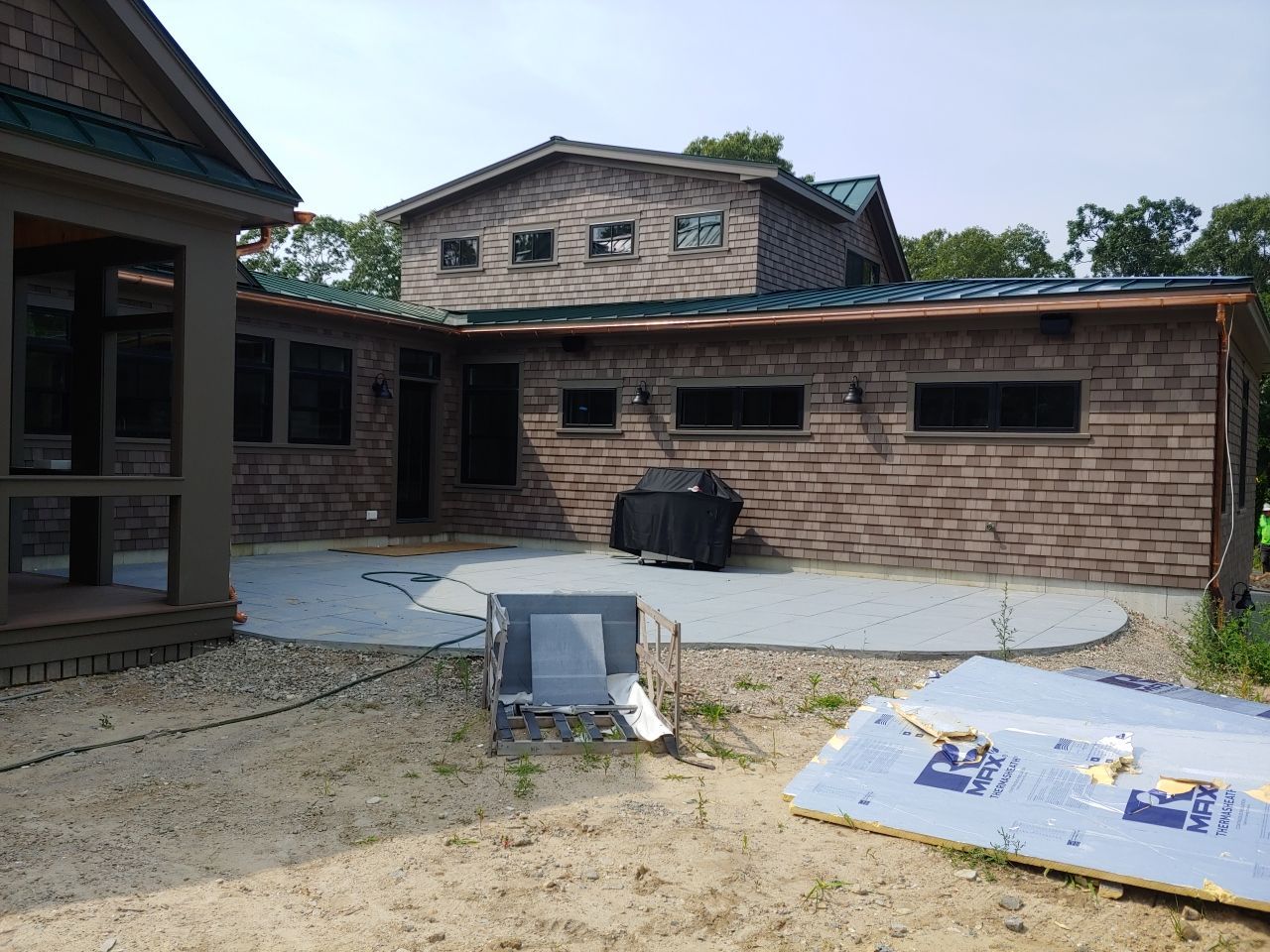 Gutter Installation using 6" Half Round Copper Gutter in Bourne by Gutter Pro Enterprises