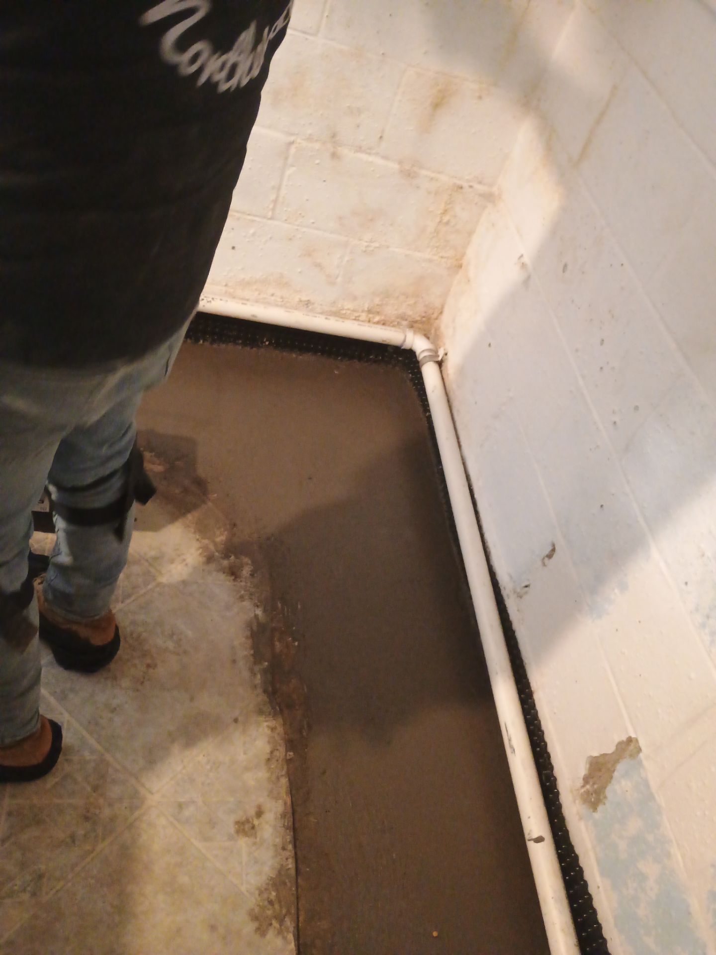 Drain Tile & a Sump Pump for our Property Management Partner by Waterproofing Northeast