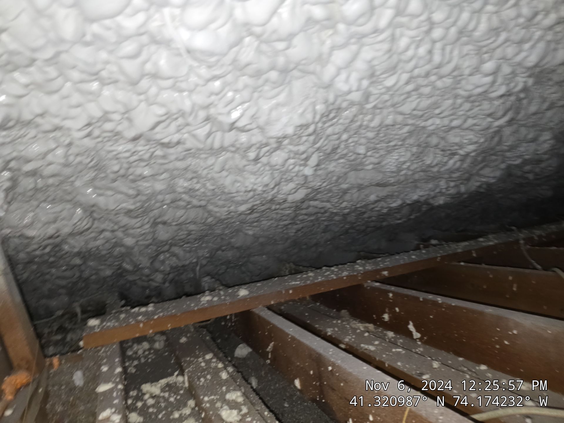 Attic Insulation using open cell spray foam by NYS Foam & Energy