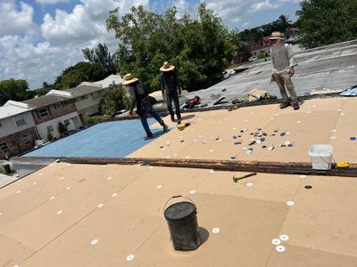 Flat Roof Replacement with Rigid Insulation in Coconut Creek