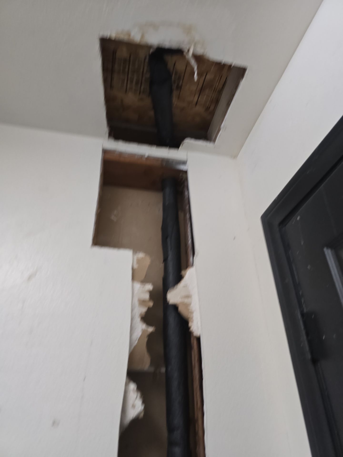 Installation of New Piping in Ceiling by Us Plumbing 