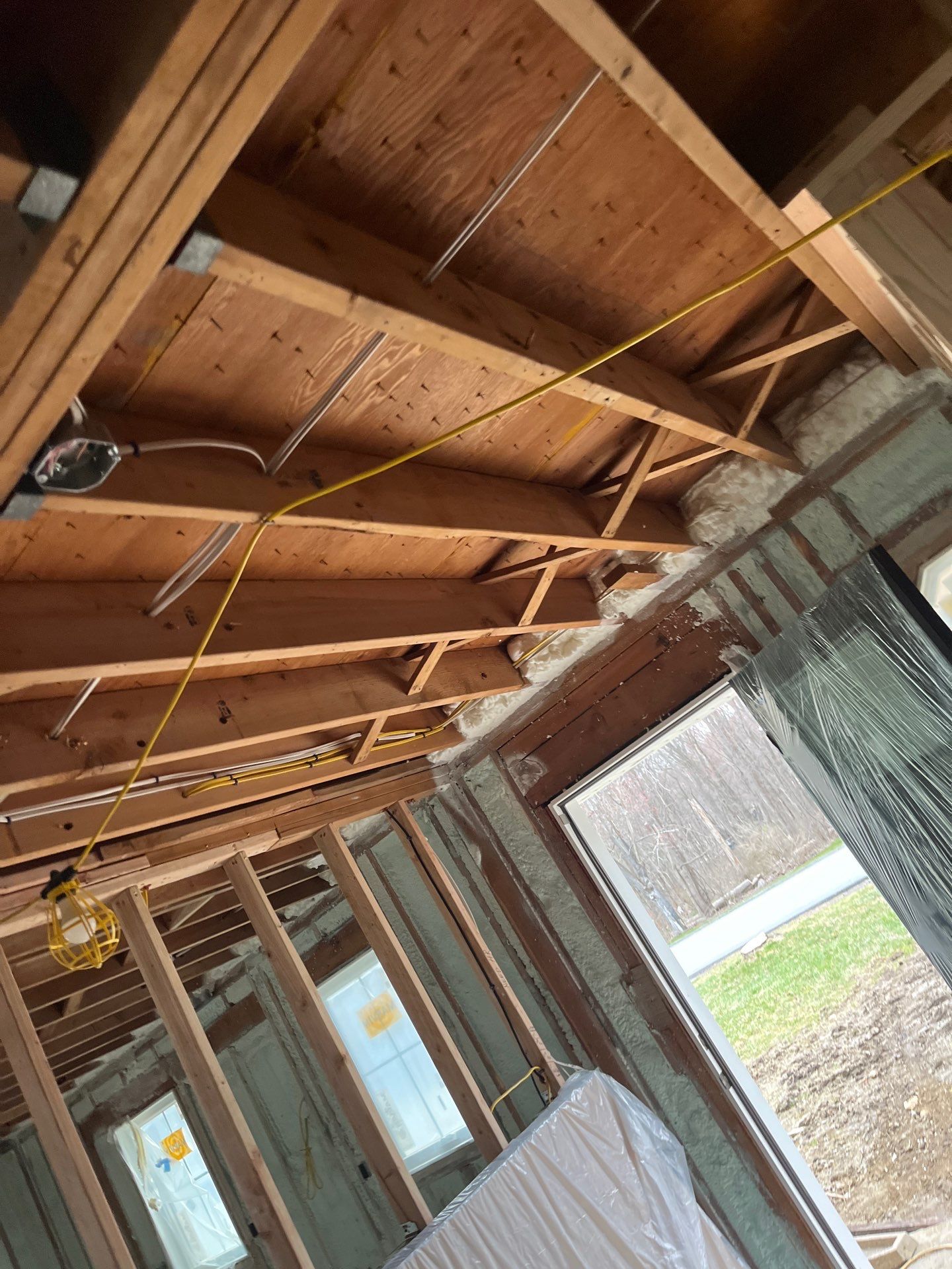 Basement Exterior Walls using Closed Cell Spray Foam by NYS Foam & Energy
