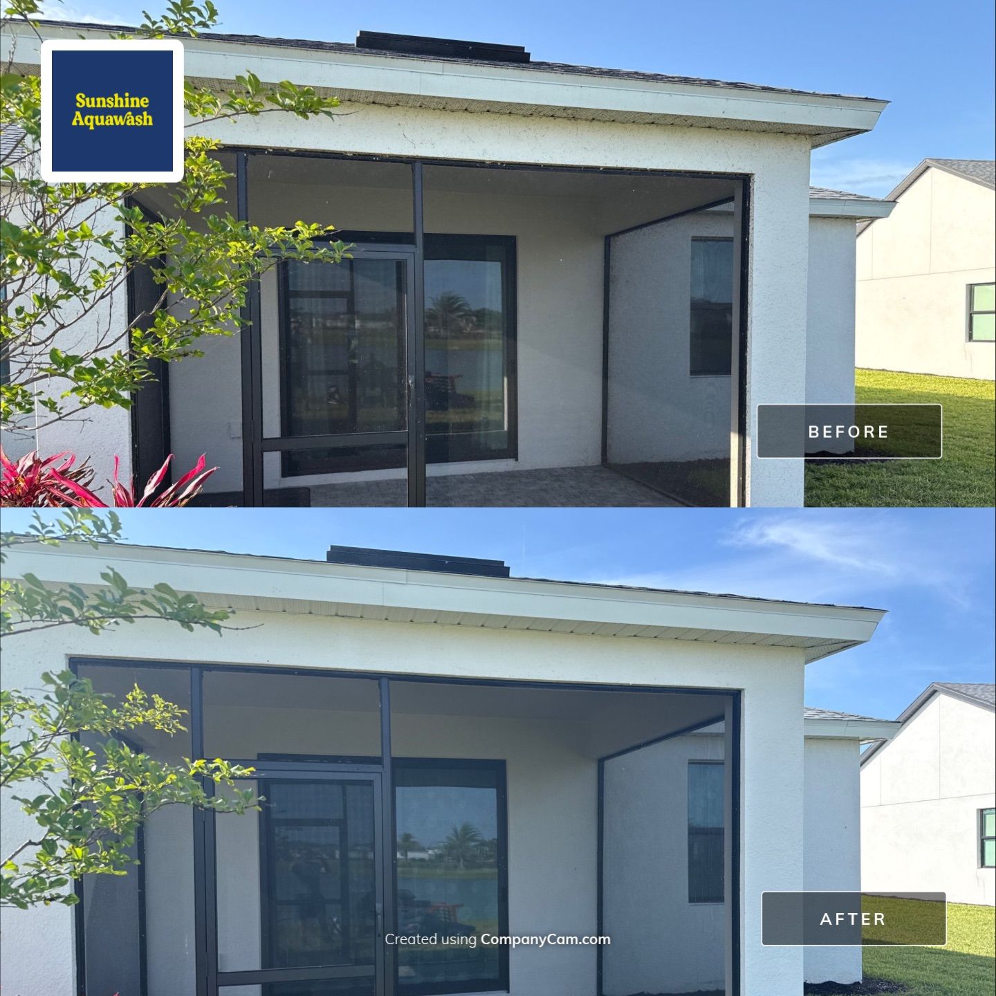 Spider Web Removal, House Wash & Lanai Cleaning in Apollo Beach, FL by Sunshine AquaWash