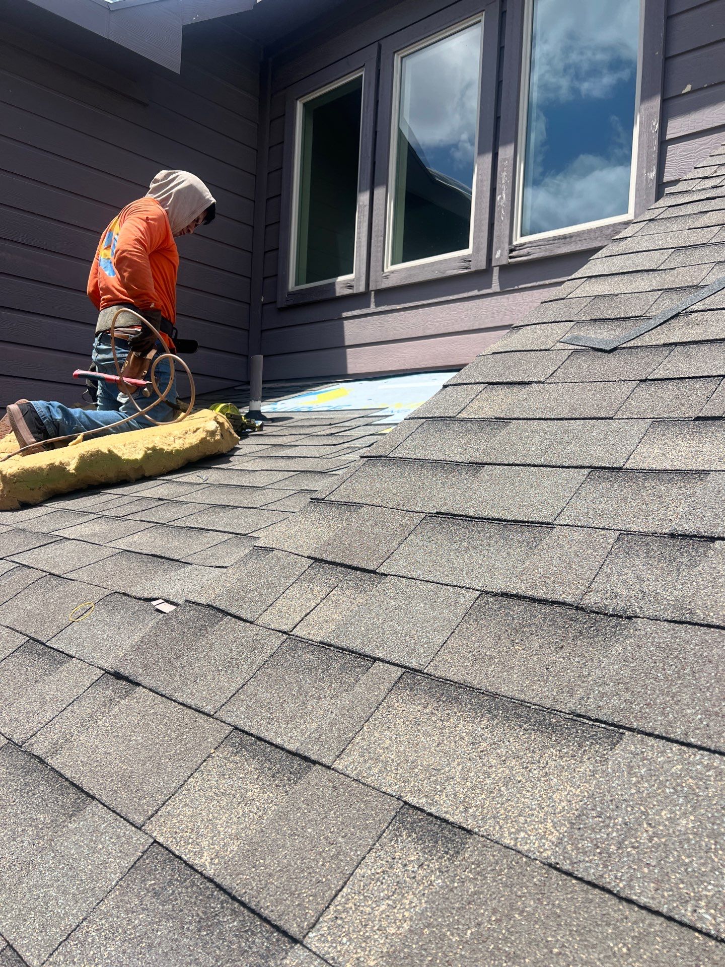 Residential Roofing Installation using Malarkey Vista Weathered Wood Plus by OneSource Roofing and Restoration