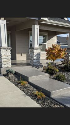 Patio and Walkway using Croc Custom Color 1/8" Chip by Croc Coatings, LLC
