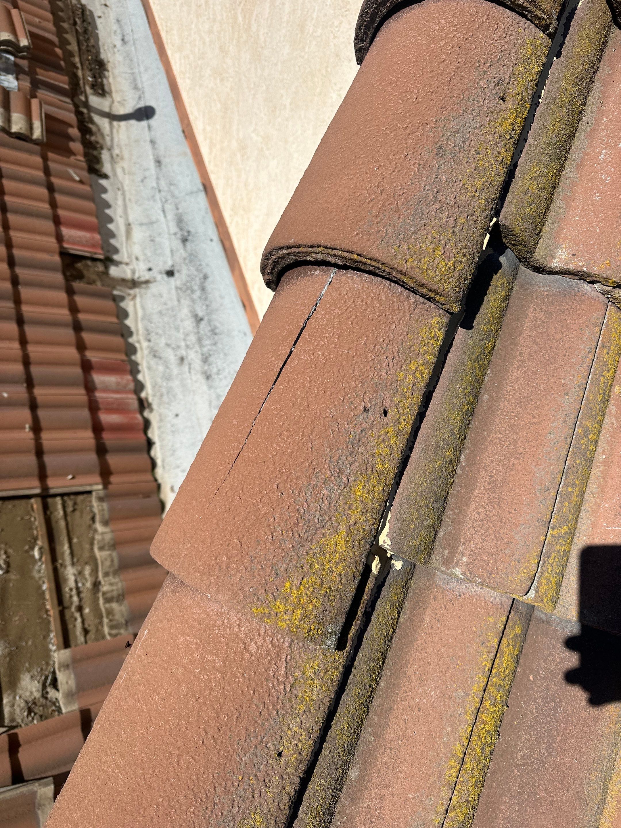Tile Roof repair by Grandmark Service Company