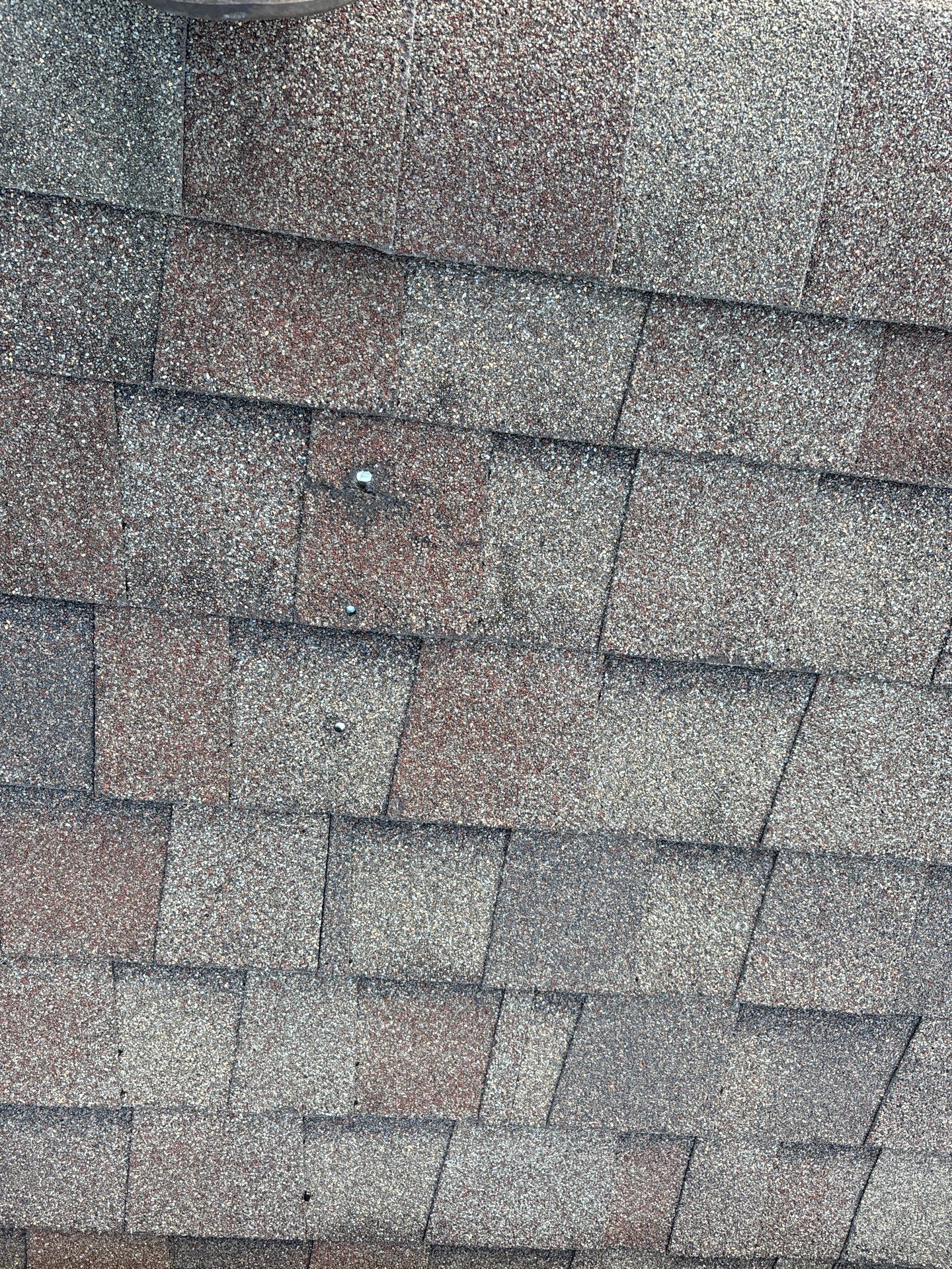 Hail Damage using Owen's Corning Duration (Lifetime) Shingles by Roof Repair Company