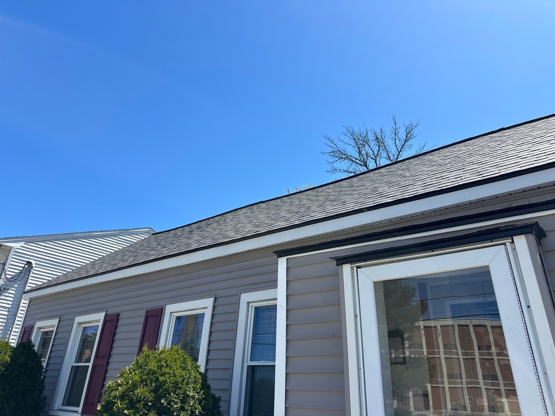 Roof Replacement with Owens Corning TruDefinition Shingles in Midnight Plum by Mighty Dog Roofing of Greater Middlesex County