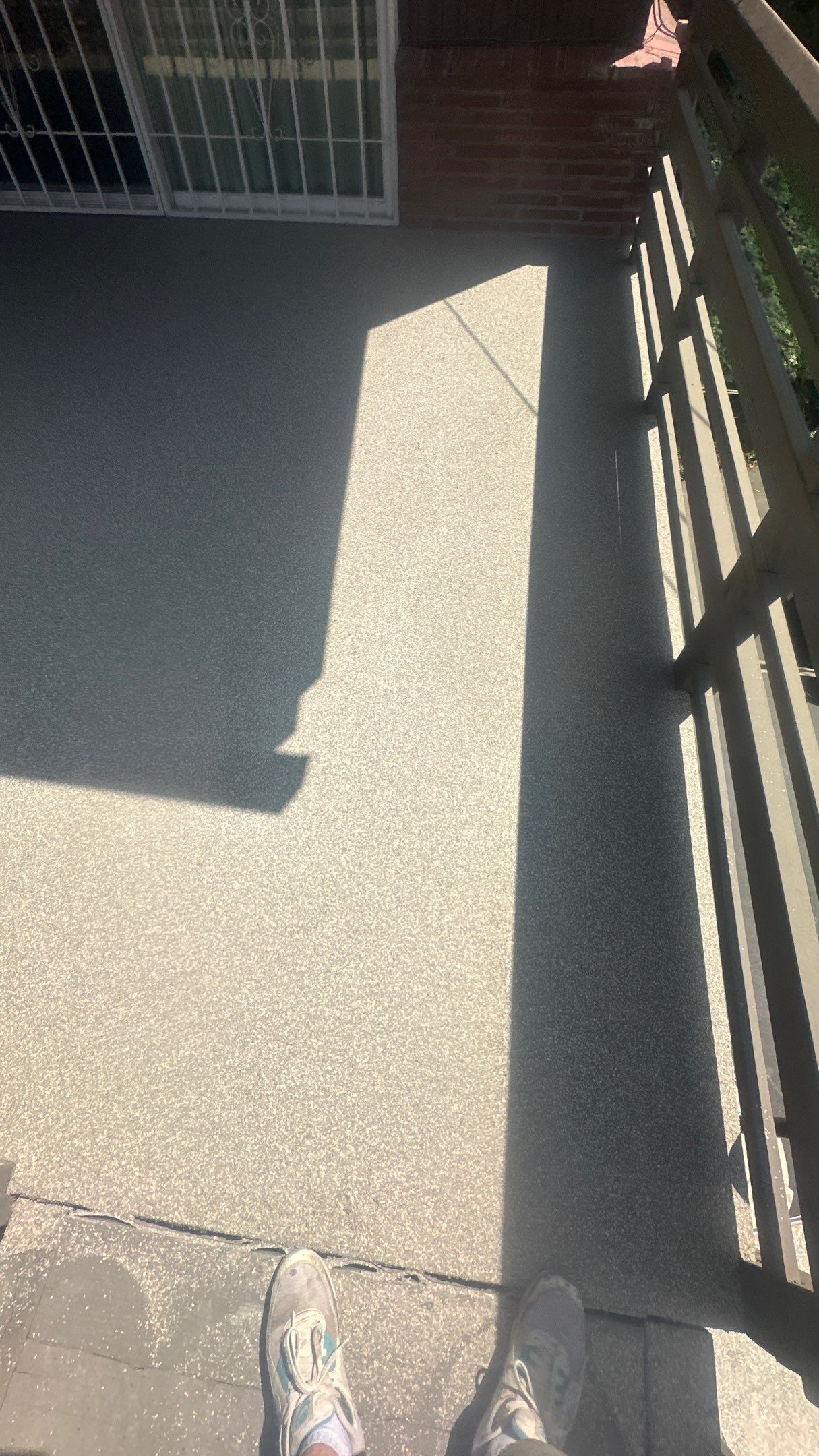 Patio Transformation using Trail Mix 1/8" Chip by Croc Coatings, LLC