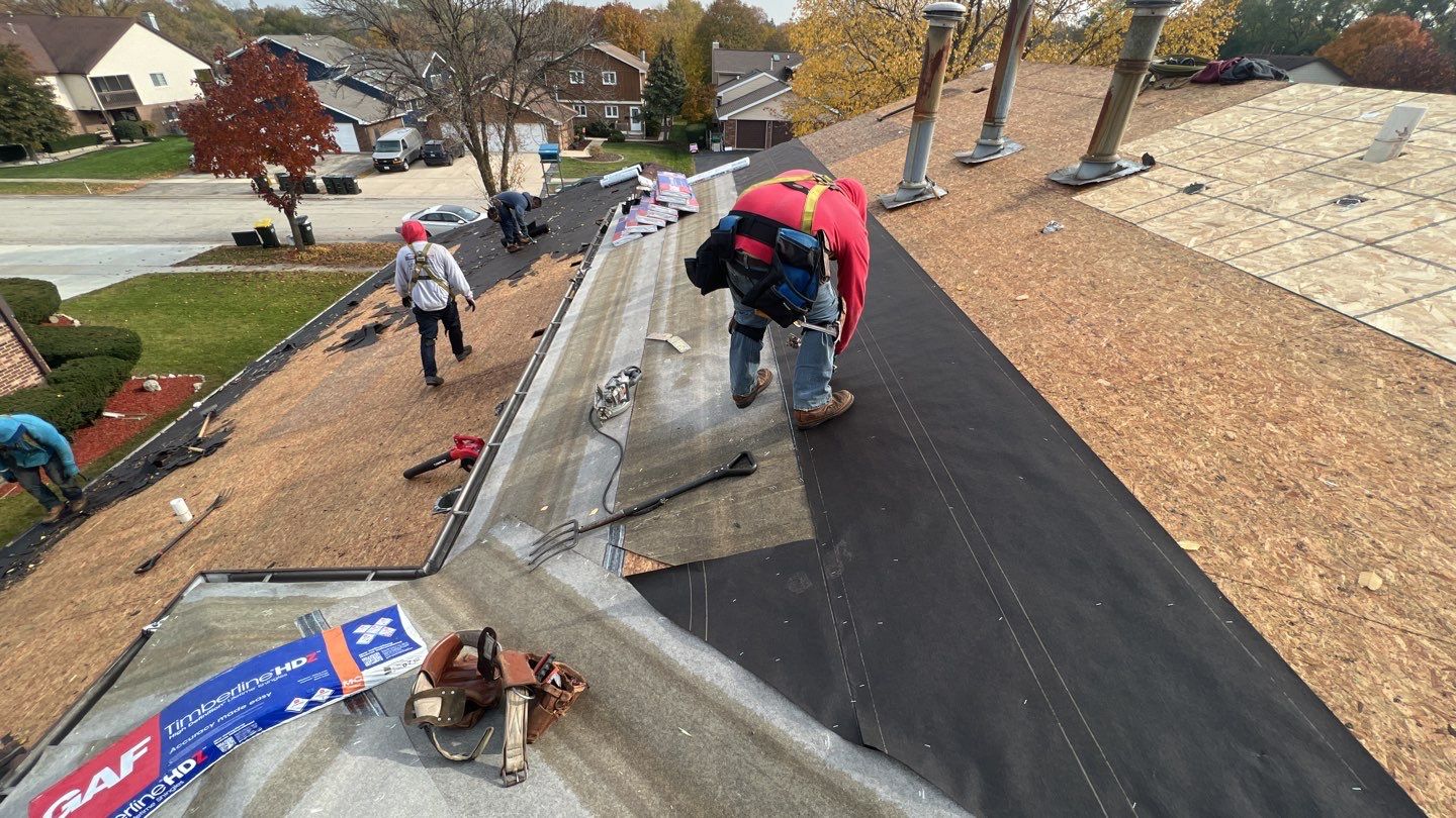 Multi-family unit roof replacement by Pro Home Services Inc