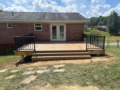 Composite Deck Replacement and Metal Railing Installation in Beckley