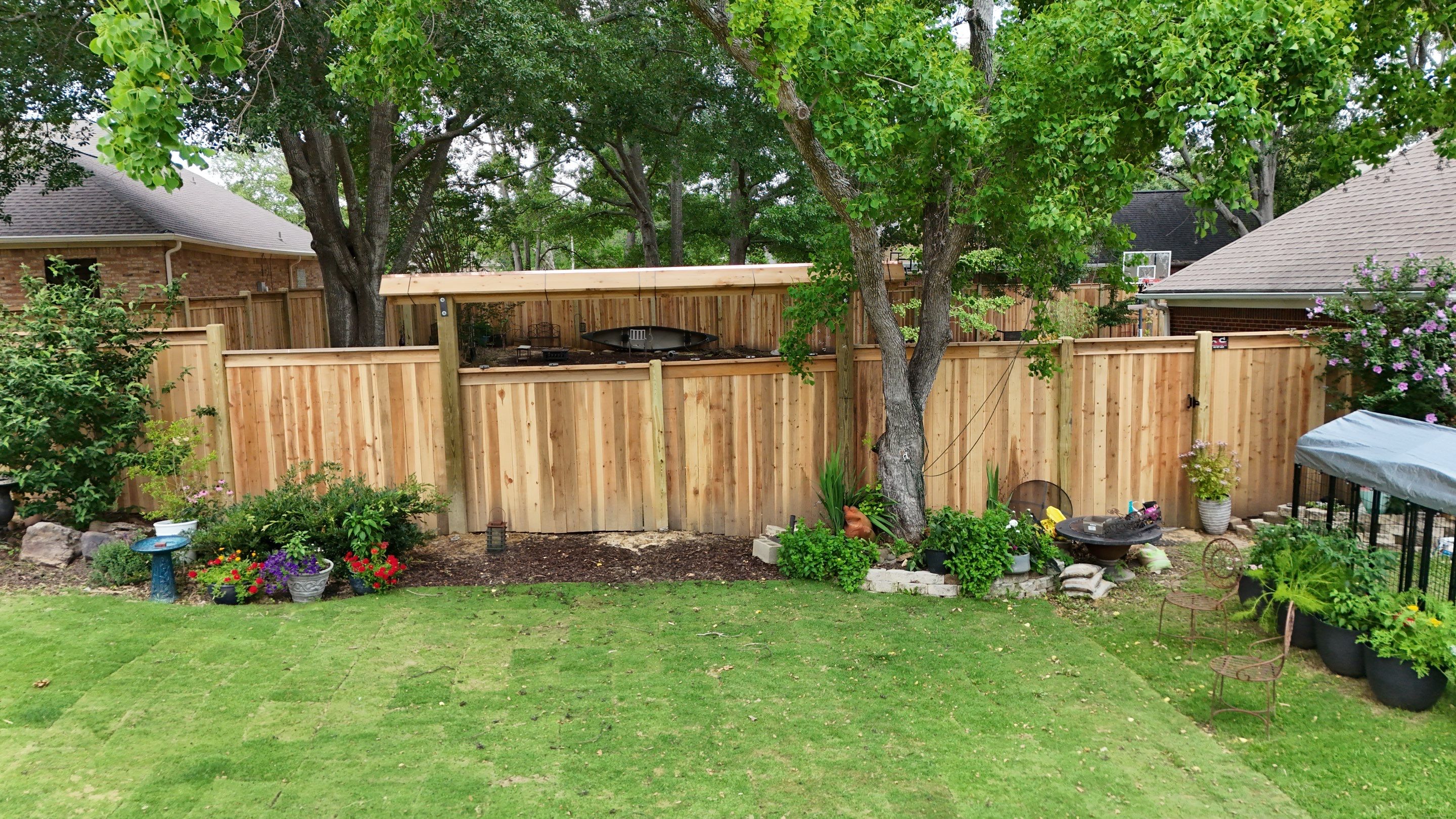 8' Cedar Good Neighbor 6x6 w/Decorative Opening by Roberson Construction LLC