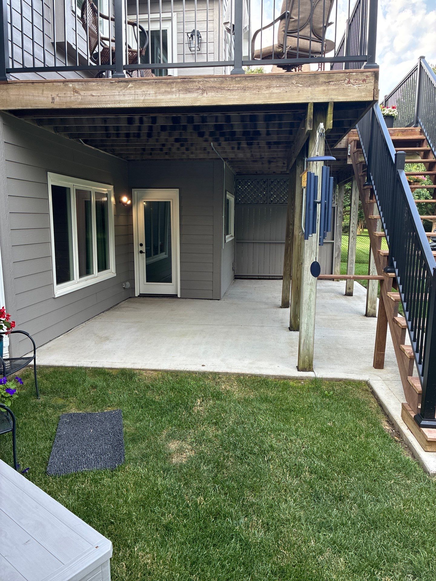 Patio Concrete Coating for West Des Moines Patio and Landing by Revival Concrete Coatings