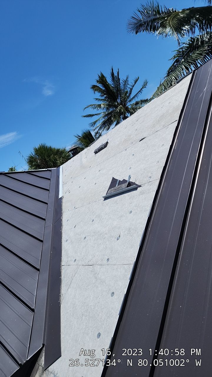 Metal Roof Repair using Metal Roof Panels by Aastro Roofing