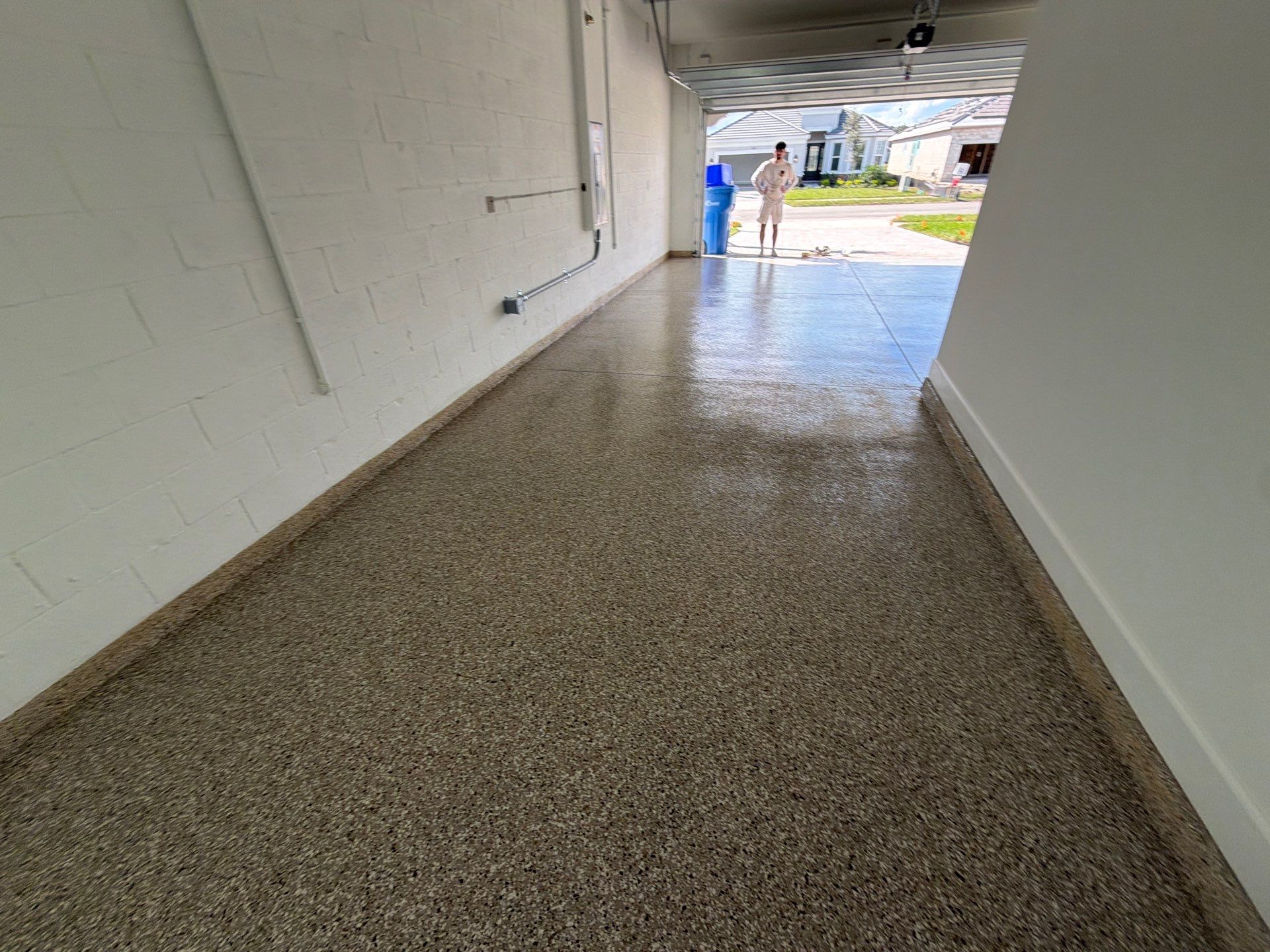 Custom Epoxy Floor Coating for Wesley Chapel Garage by Performance Floors & Coating