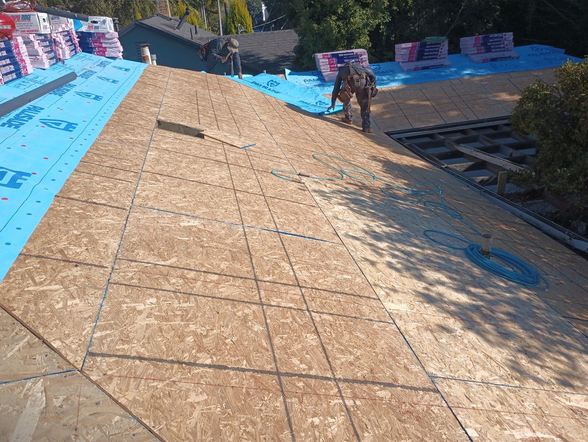 Residential Roofing Installation using Owens Corning Duration Cool Shingles by Hull Brothers Roofing