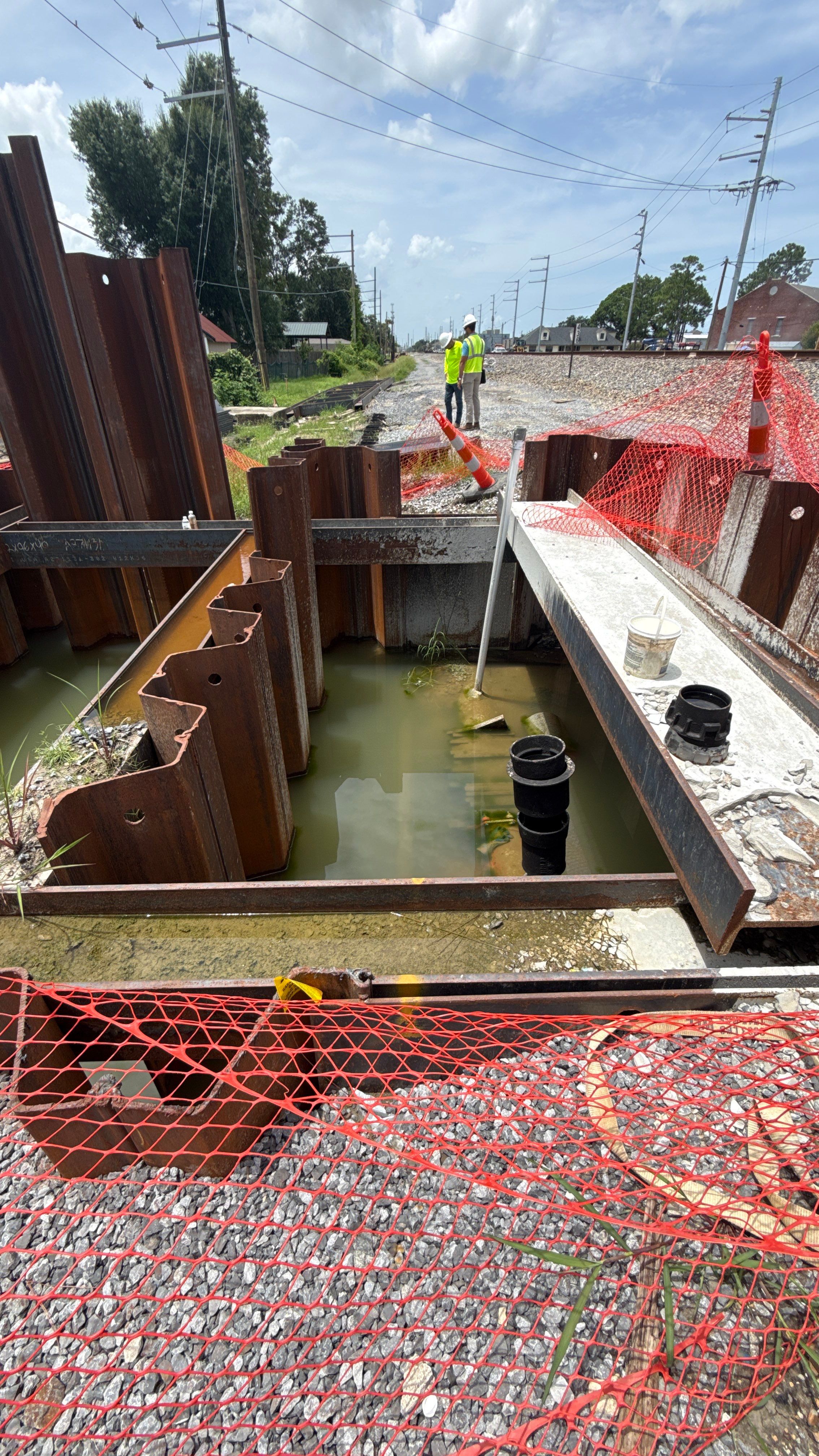 Ormond CN Railway Culverts — Jack & Bore Drainage Project, Destrehan, LA by Dacp Construction 