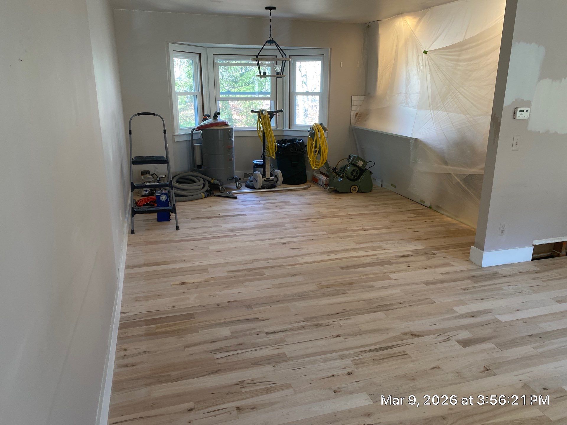 Water Damage + New Finish on Maple by RTBaldwin Hardwood Floors