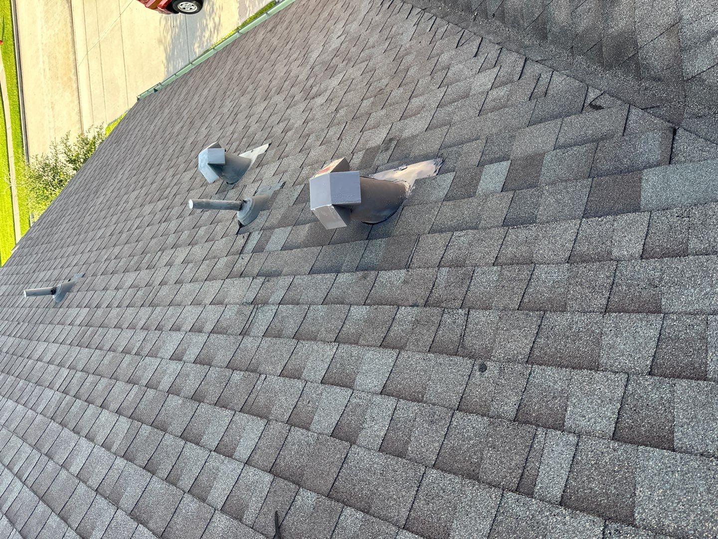Hail Damage using Owen's Corning Duration (Lifetime) Shingles by Roof Repair Company