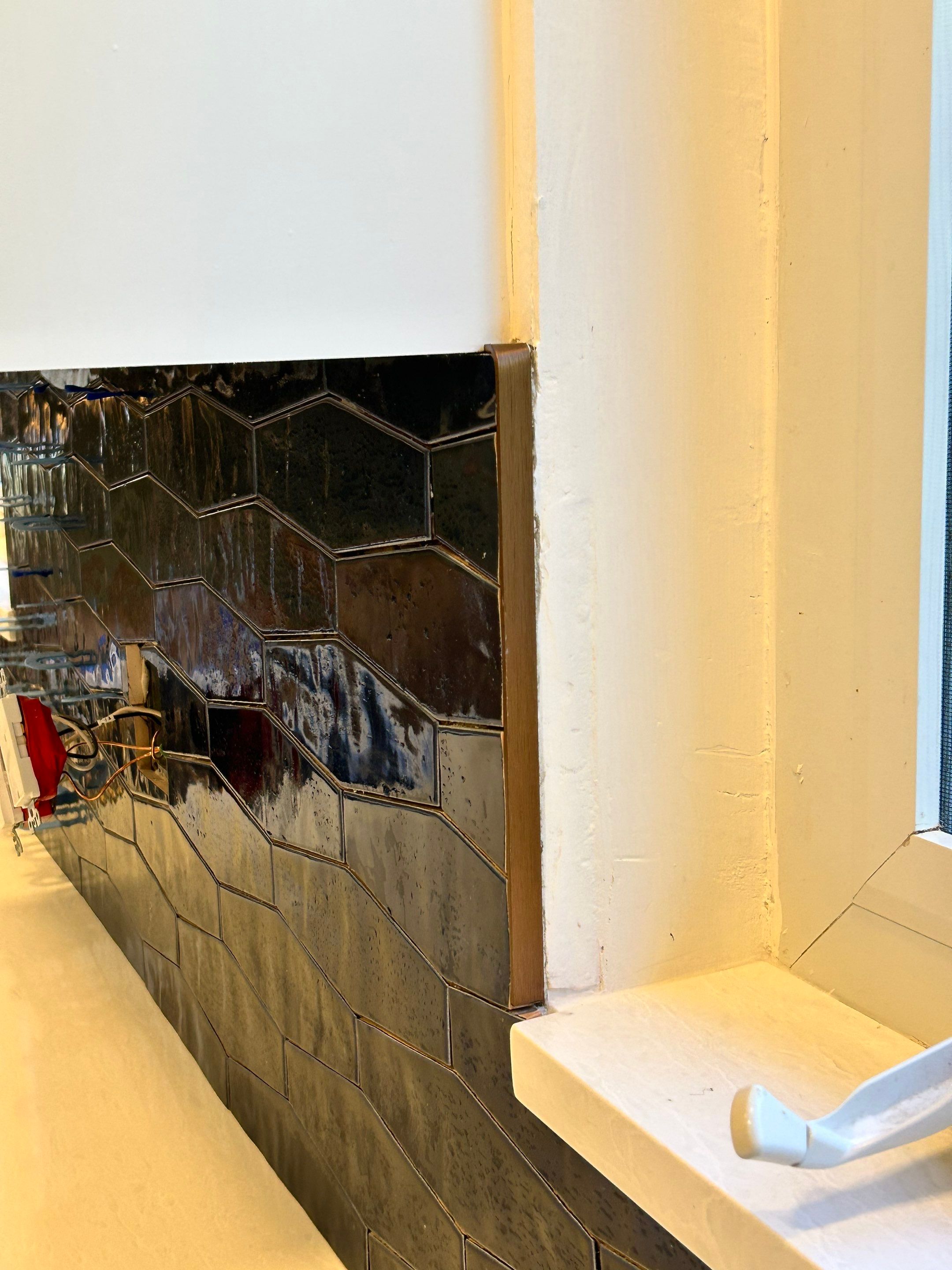 Blue Backsplash - Delray Beach by Hevi Tile