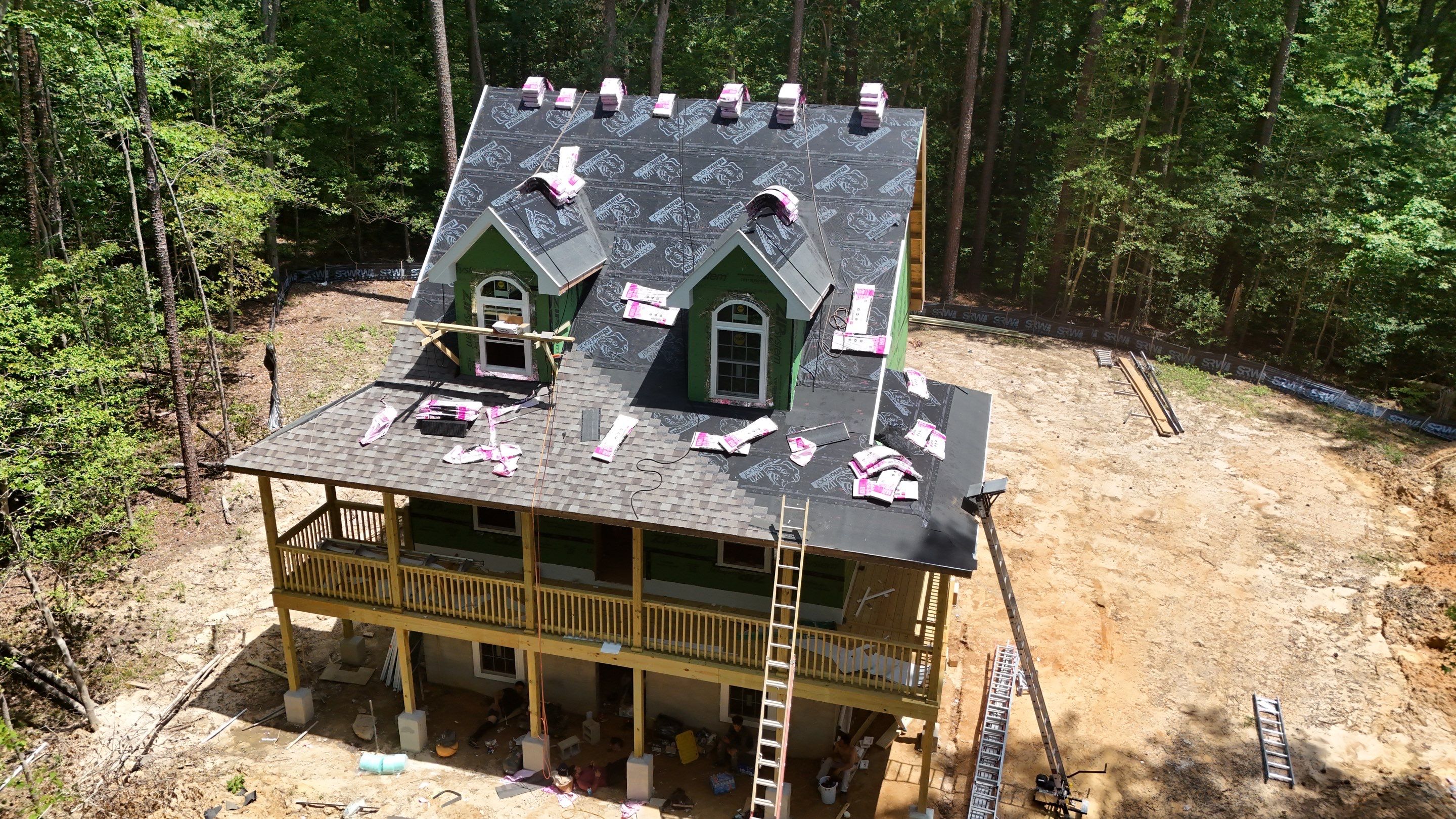 Custom New Home Roof Install in Heathsville by Cade Construction