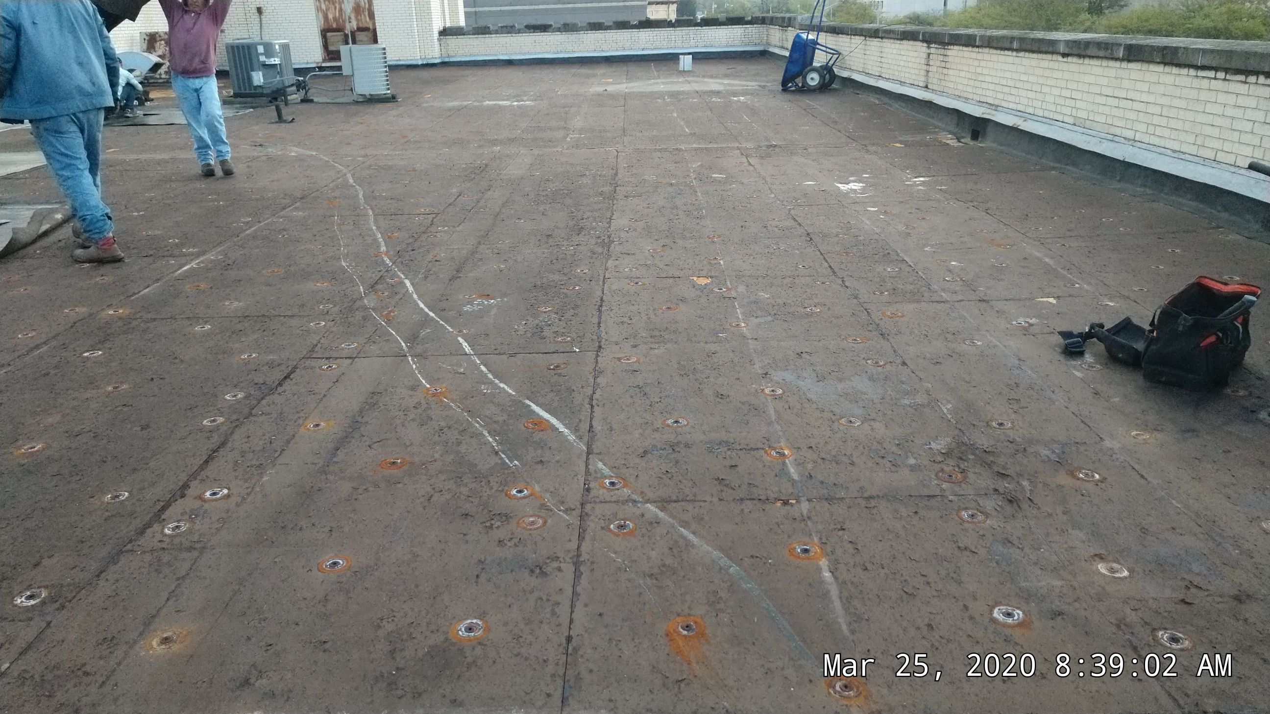 Commercial Roofing Installation using 50 mil PVC by Hostetler Roofing