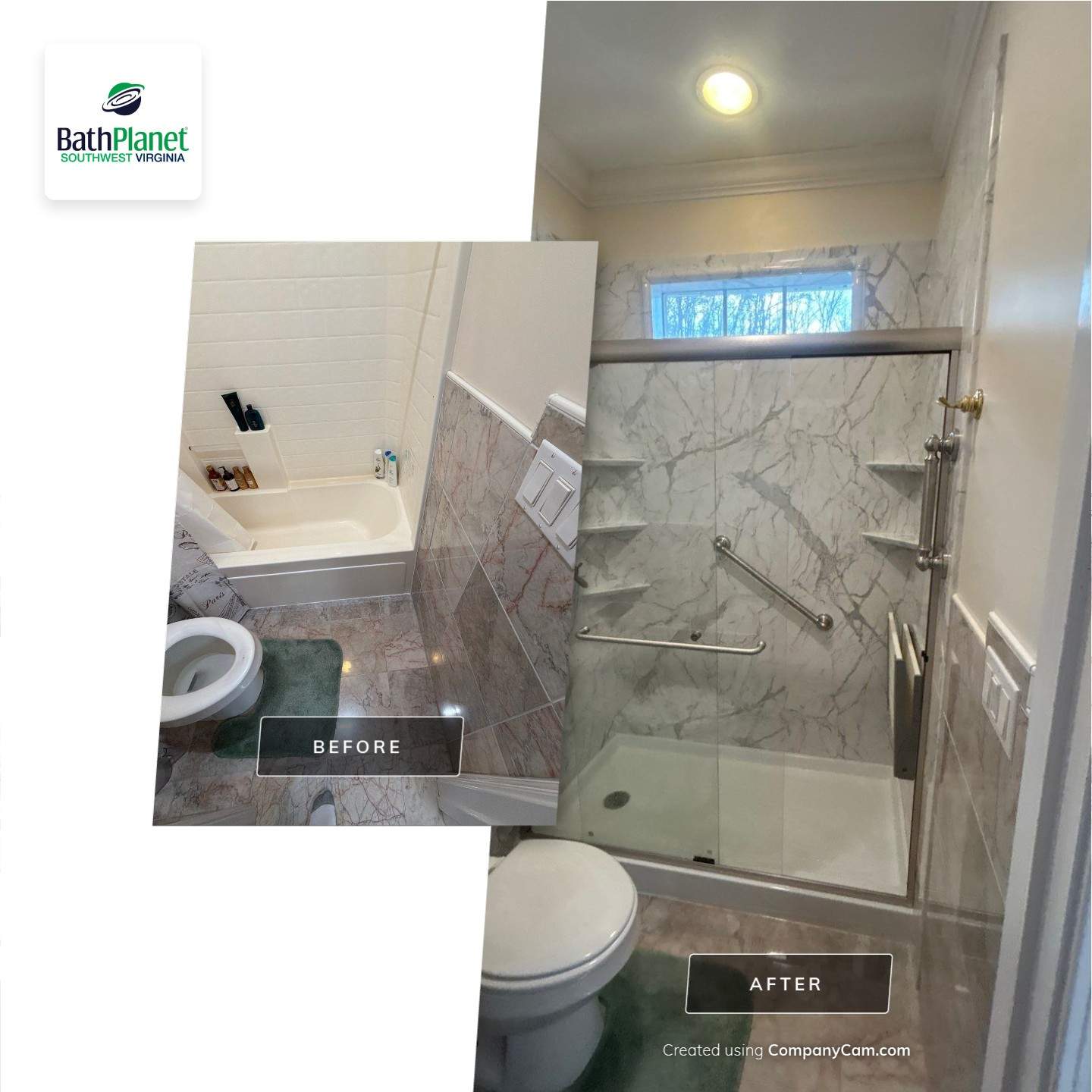 Tub to Shower by BathPlanet SW Virginia