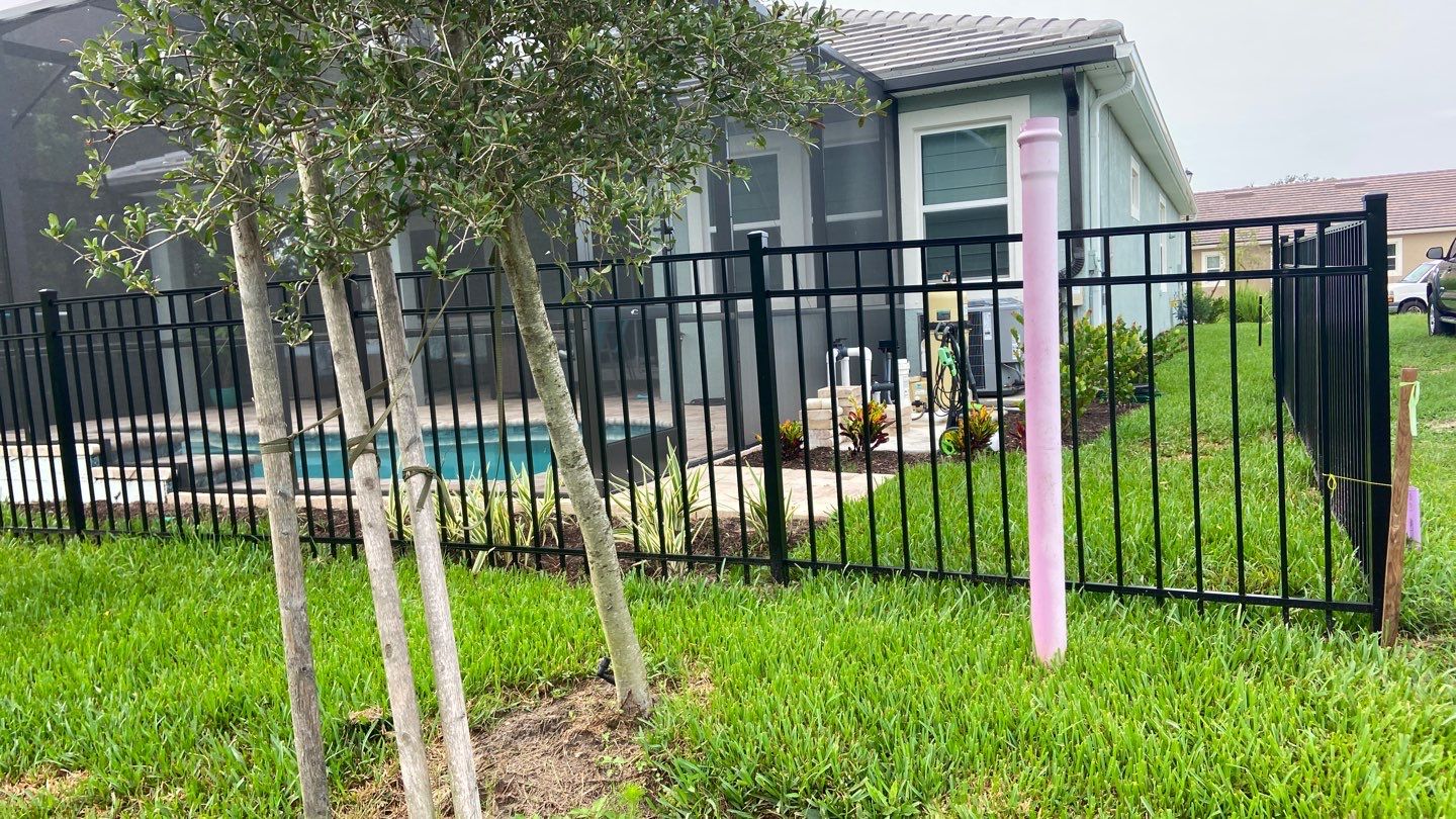 Sarasota, FL Aluminum Fence Installation using Black 3 Rail Aluminum Fence by Asap fence and gates, LLC