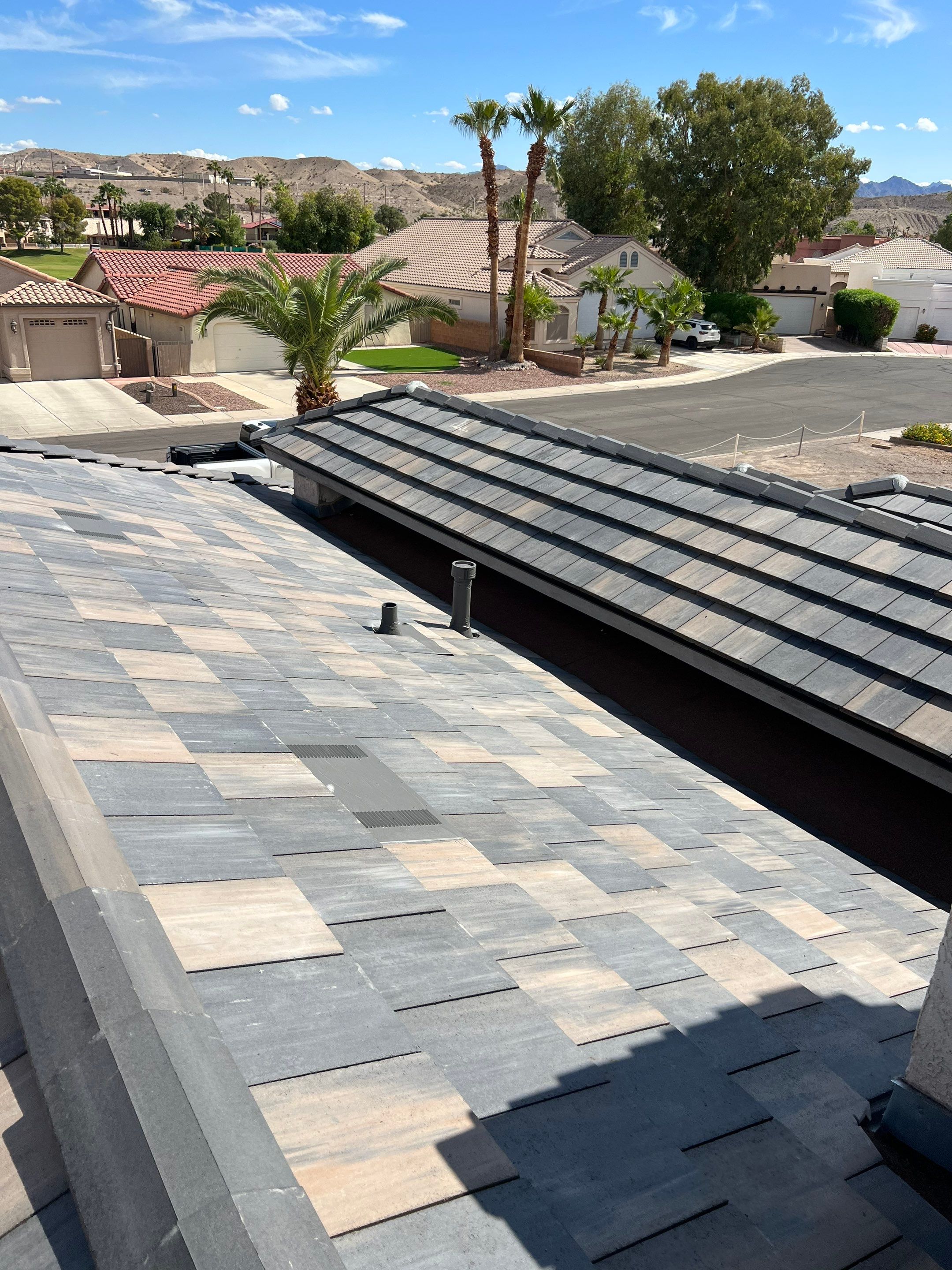 Weathered Ash Concrete Tile by Reimagine Roofing