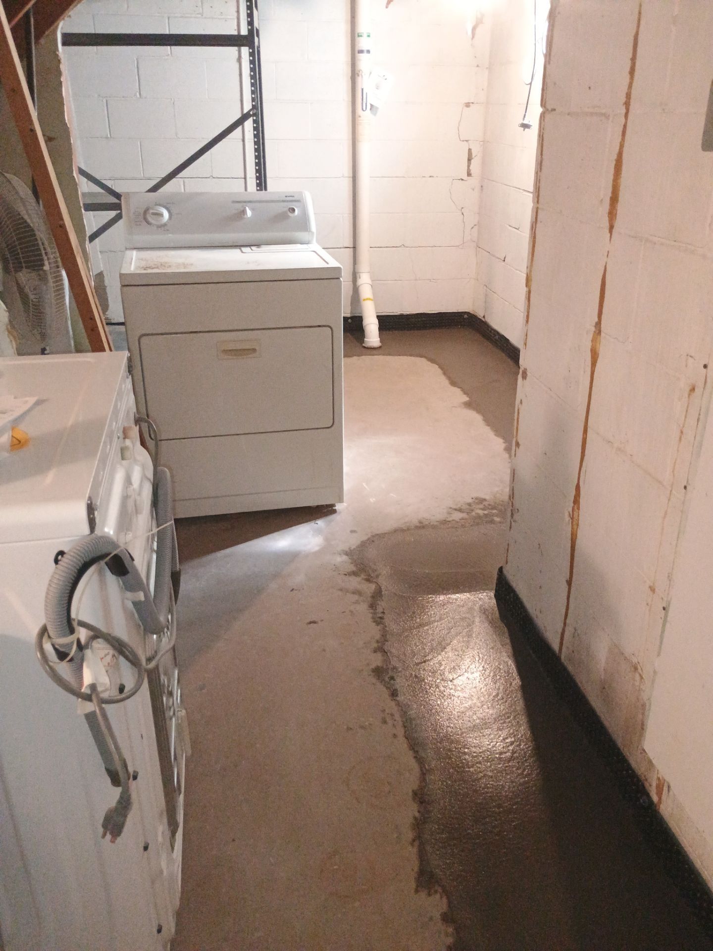 Interior Drain Tile Installation in South Minneapolis by Waterproofing Northeast