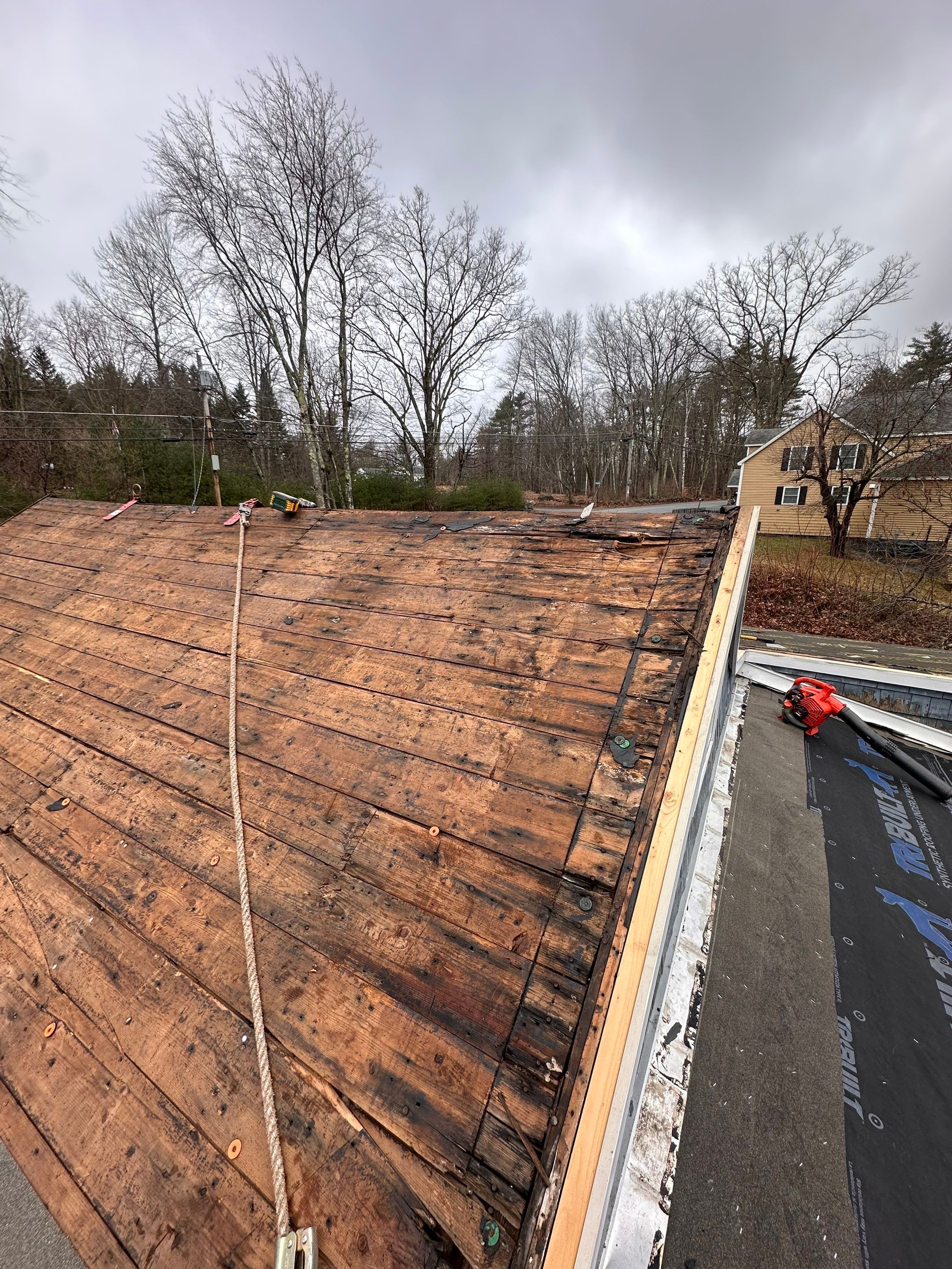 Project in Barrington, NH by Tall pine roofing