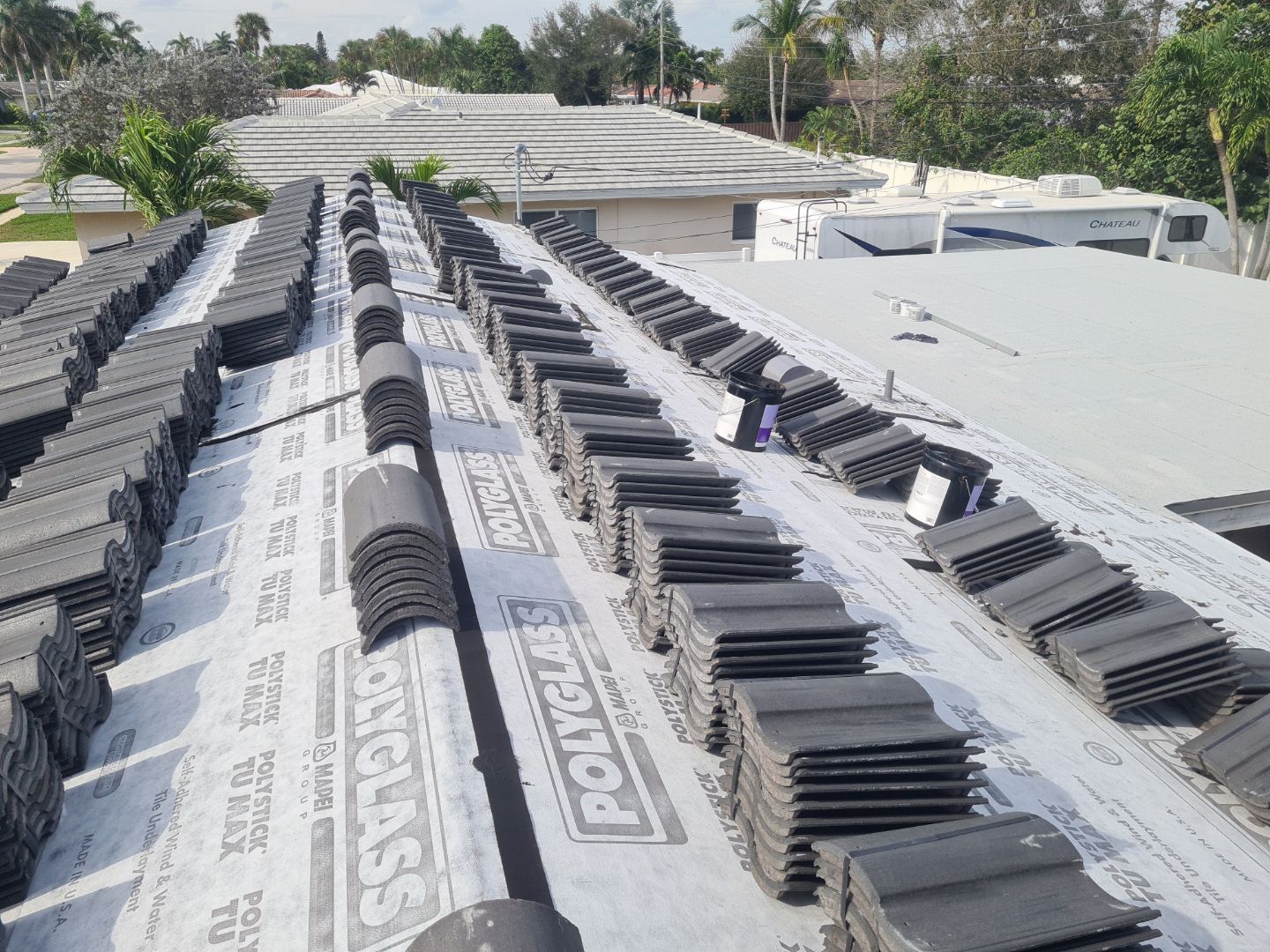 Residential Roofing Installation using Eagle Roofing Tile by BLUES BROTHERS ROOFING