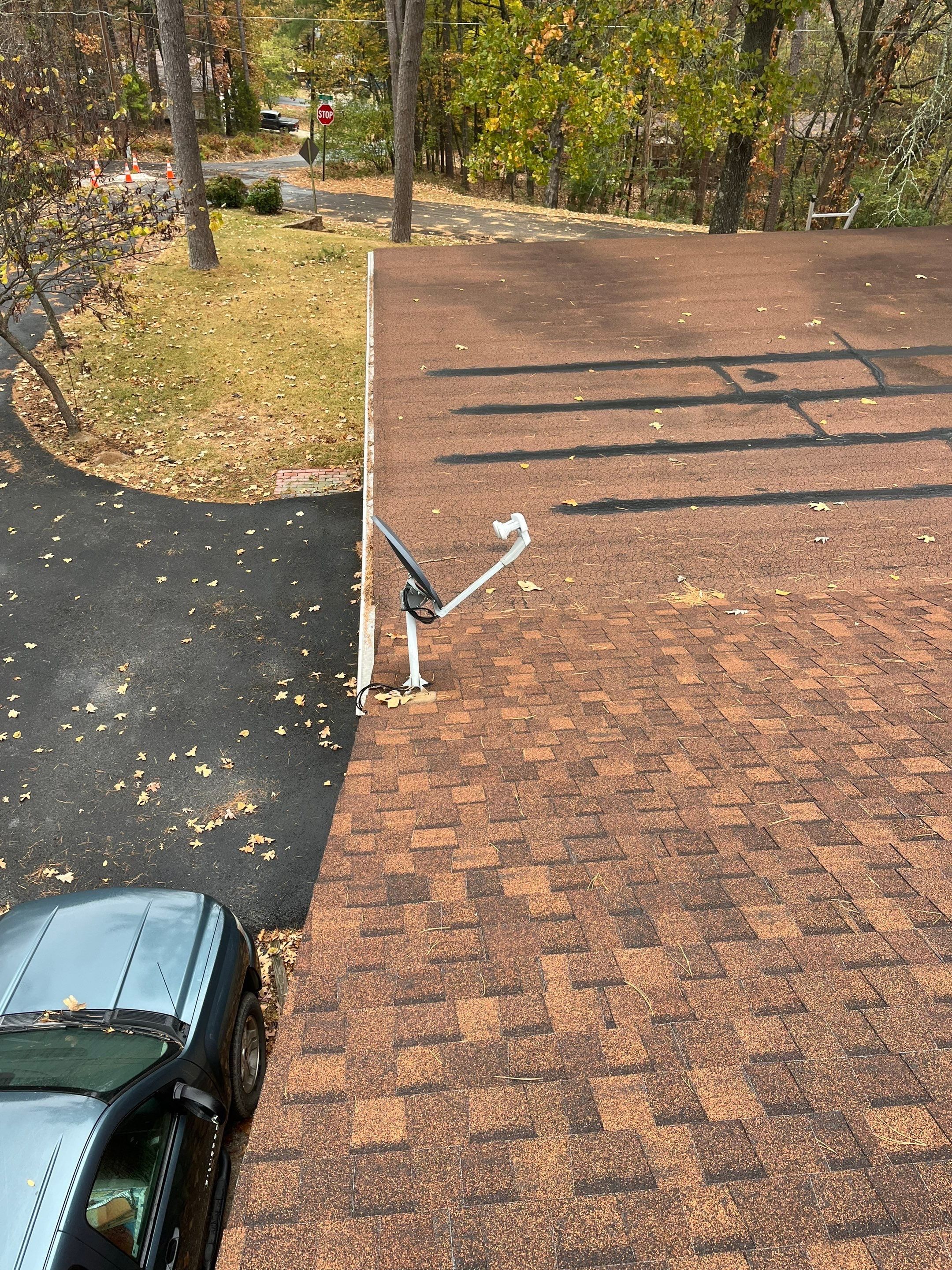 Residential Roof Replacement With GAF Architectural Shingles in Hot Springs by Temple Roofing and Exteriors