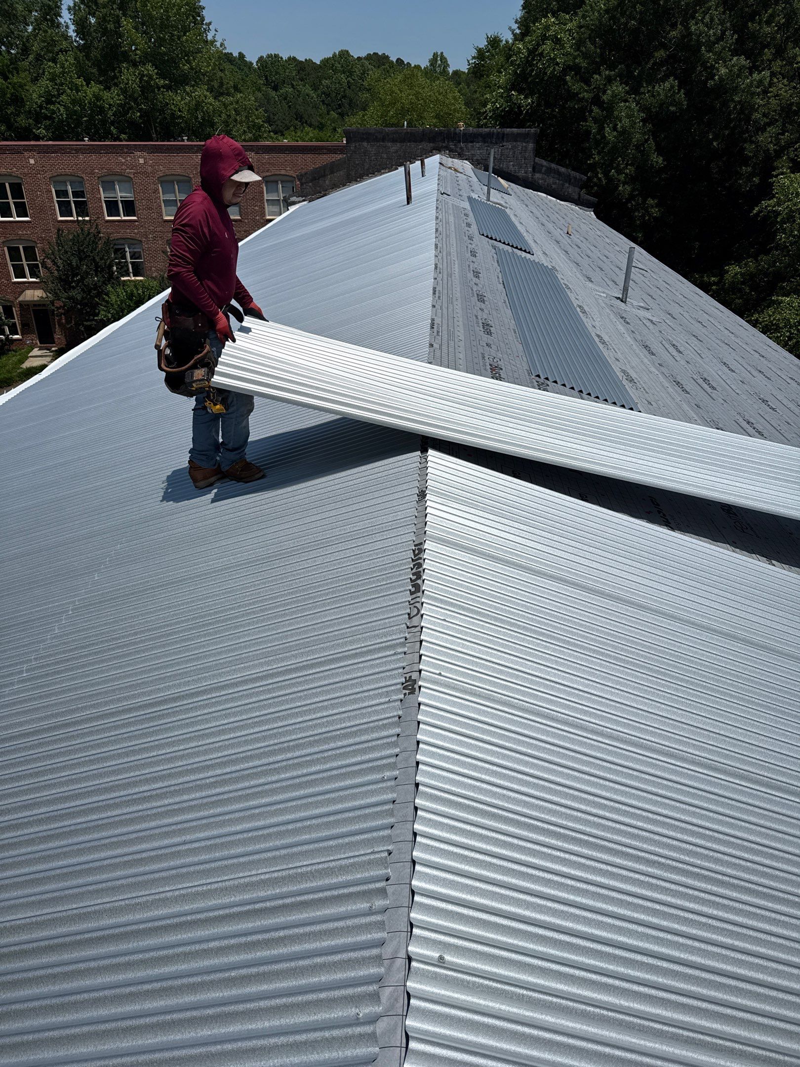 Roof Replacement - 24 Gauge Galvalume - Historic Building  by Pro Performance Roofing