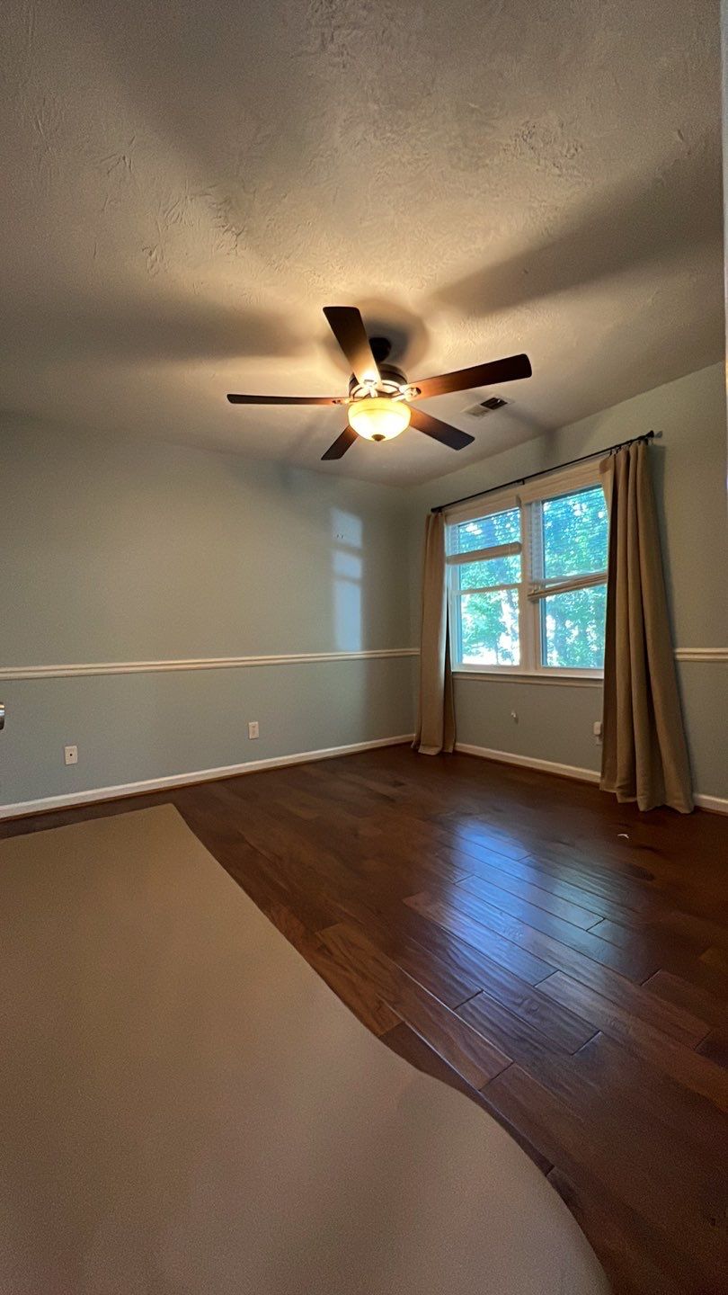 Dark Hardwood Floor Installation and Interior Painting in Marietta by Swift Home Renovations