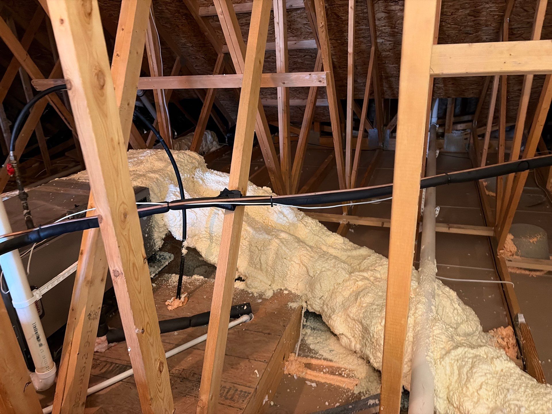 Sanitizing and Transforming a 2,100 sq ft Attic for a Better Home Performance by Home Environment Solutions