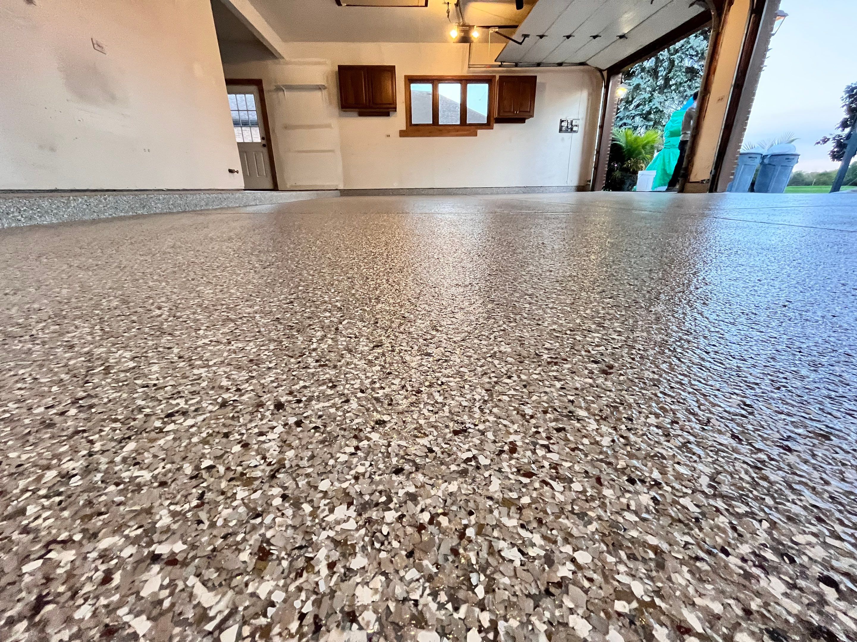 Creekbed Garage Floor Coating by Level 10 Coatings