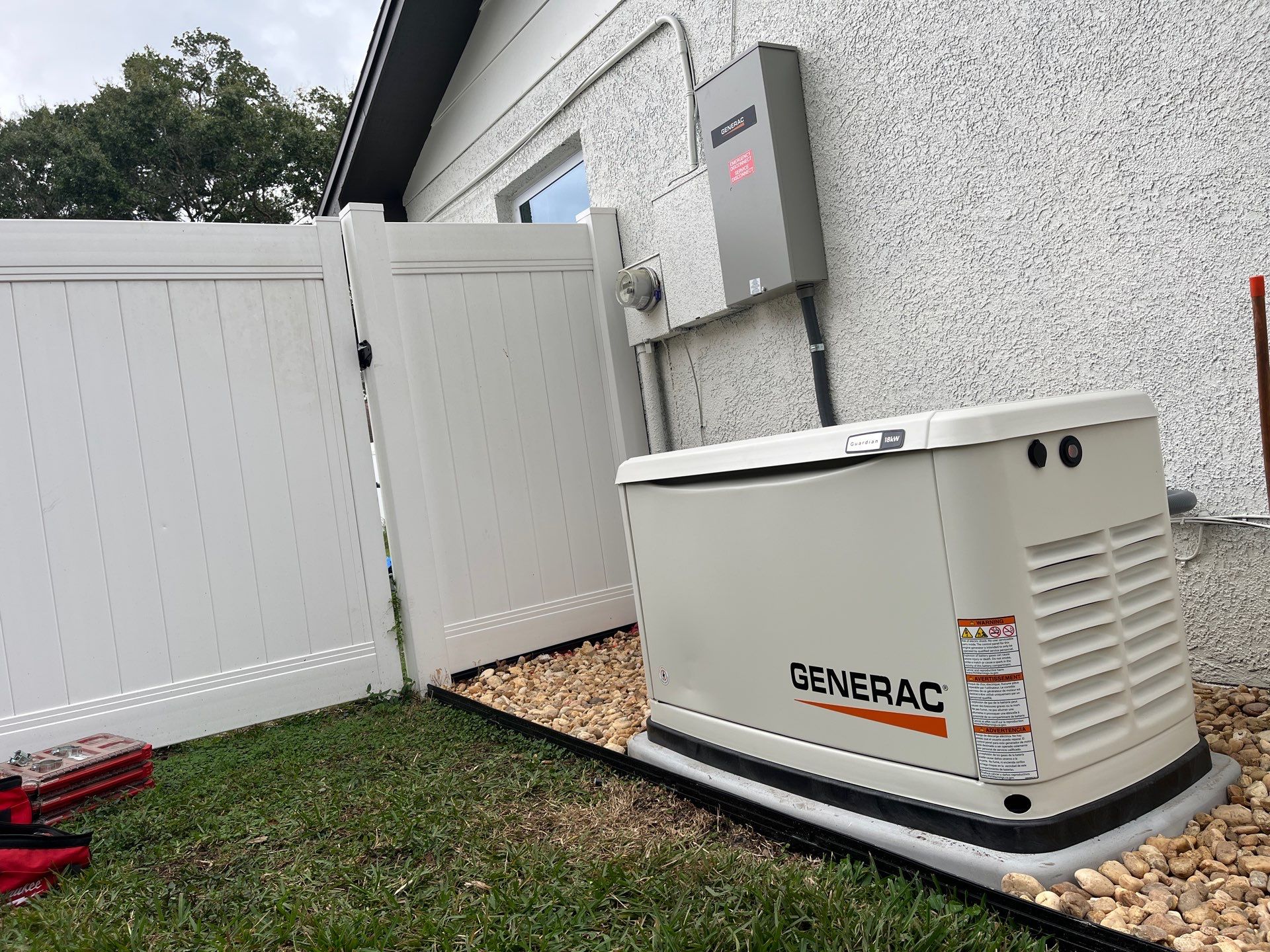 18kW Generac Whole Home Generator and 200A Automatic Transfer Switch by Smartron Electric