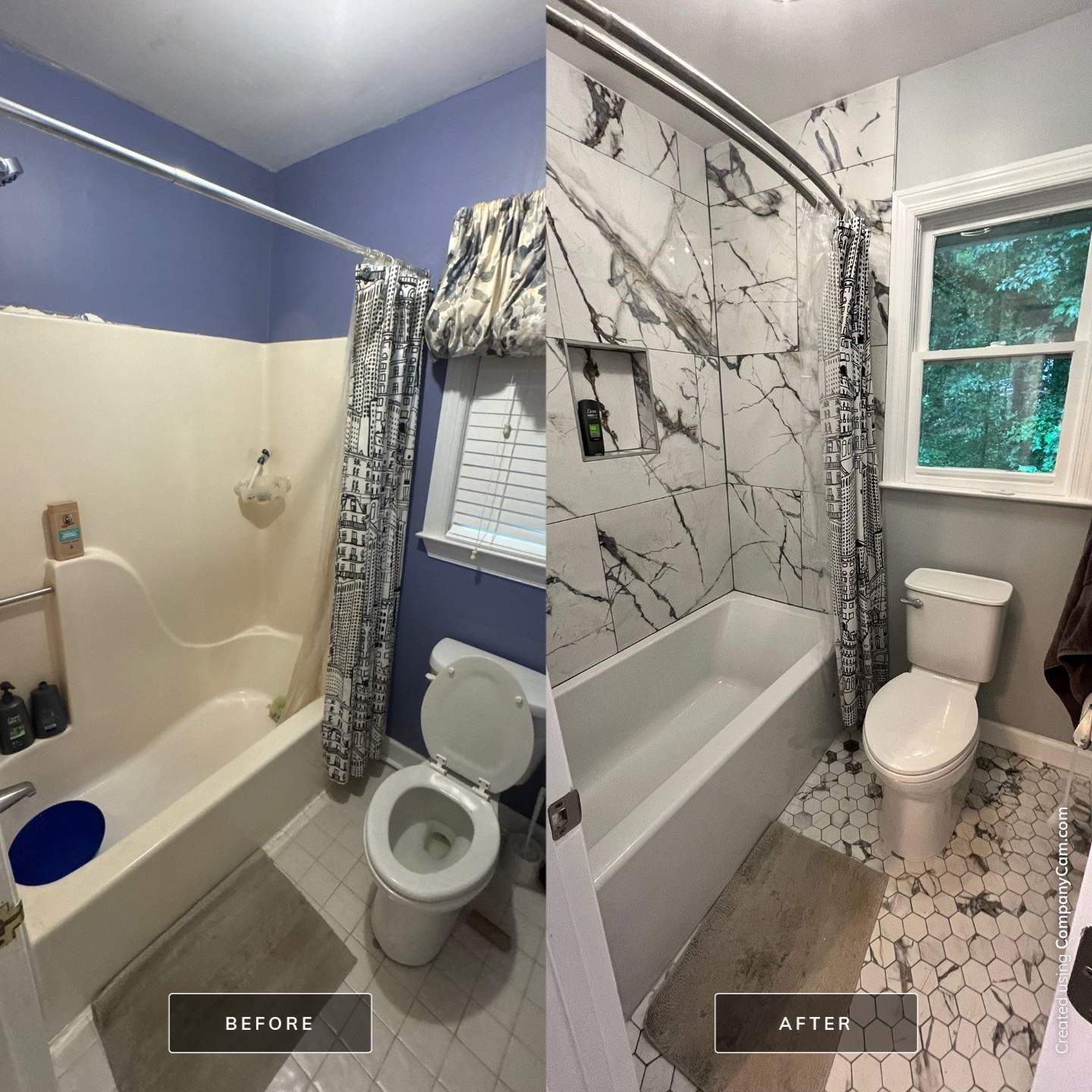 Hall bathroom renovation by Prudencio