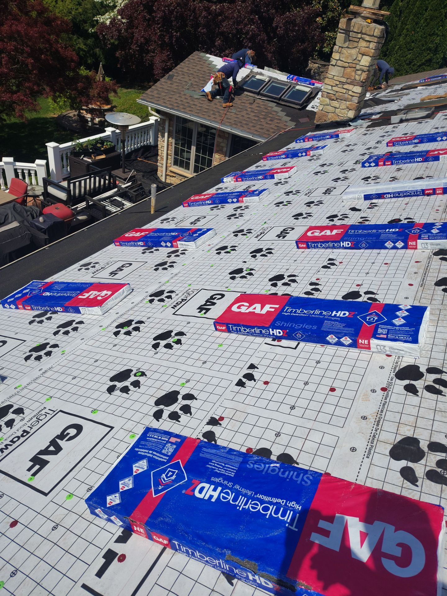 Residential Roofing Installation using Gaf Hdz Architectural Shingle by Teflon Roofing