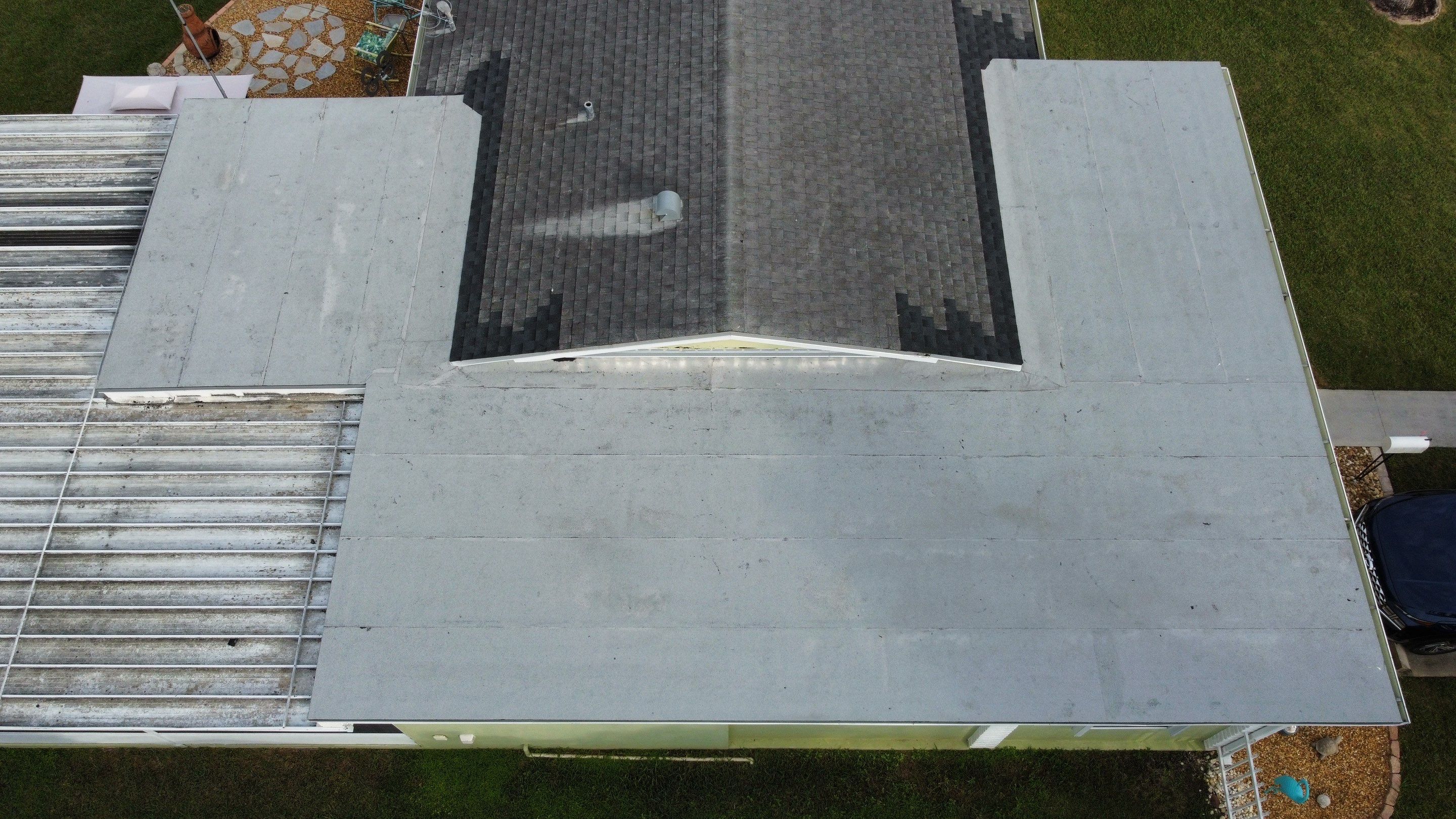 Flat Roof Replacement with Hot Mopped Granular Cap Sheet by BOB HILSON & CO INC
