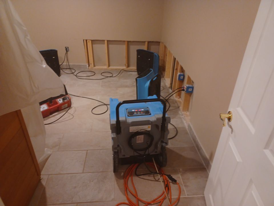 Project in Plymouth by EzDry Water Mitigation & Property Restoration